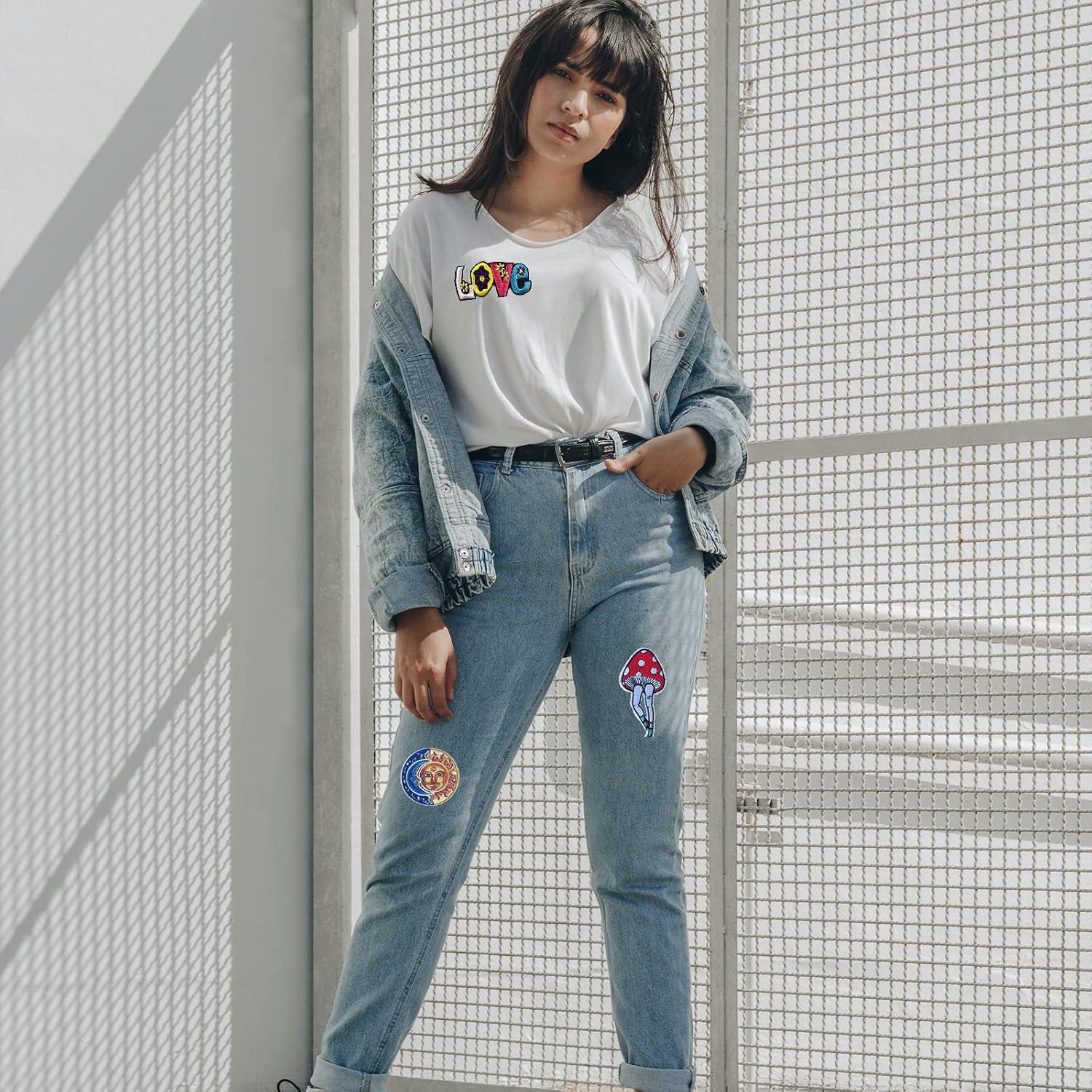 14 Parches de Planchar Joynaamn para Ropa y Mochilas - Vintage Hippie