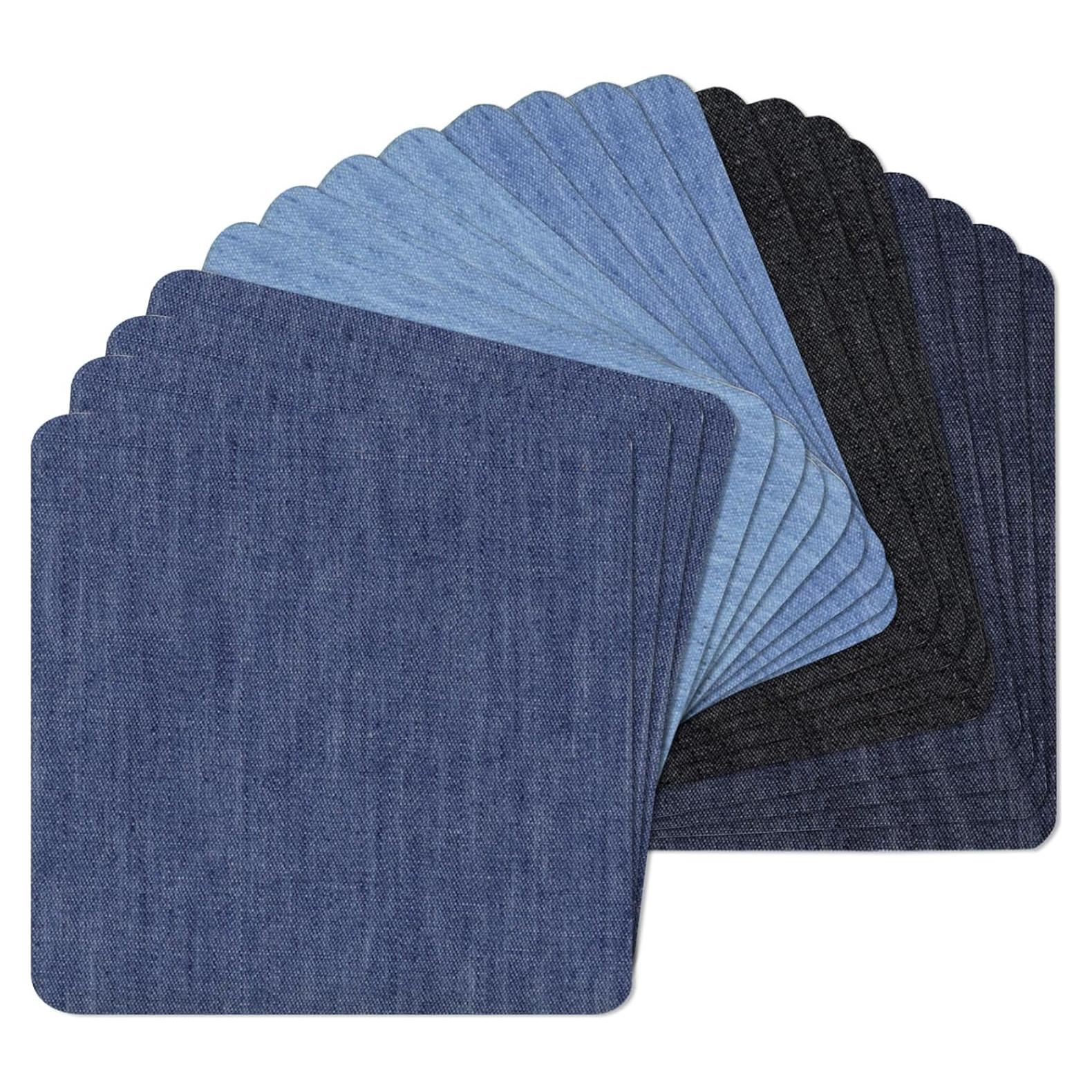 20 Parches de Planchar QIYUDA para Jeans y Ropa - 5 Colores