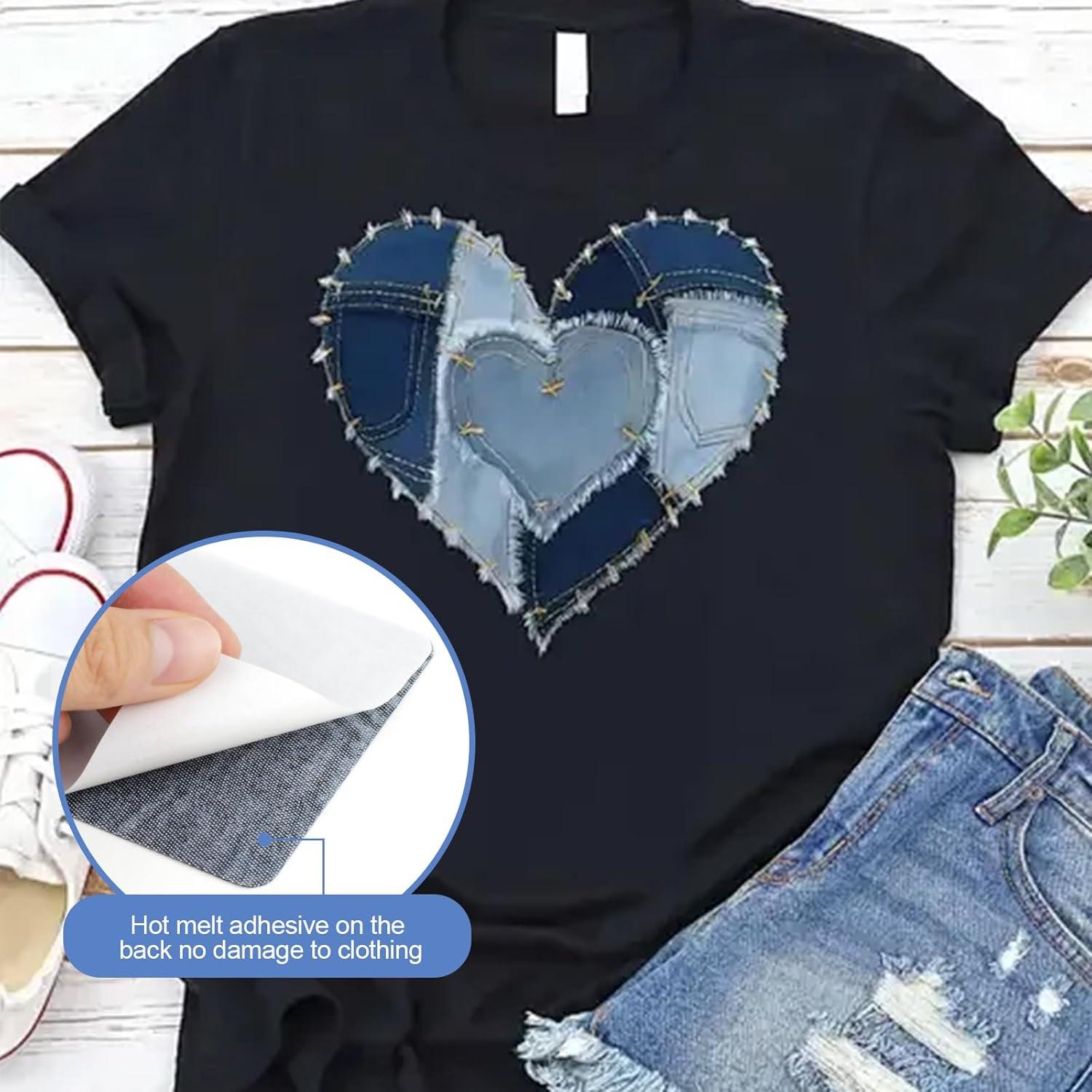 20 Parches de Planchar QIYUDA para Jeans y Ropa - 5 Colores