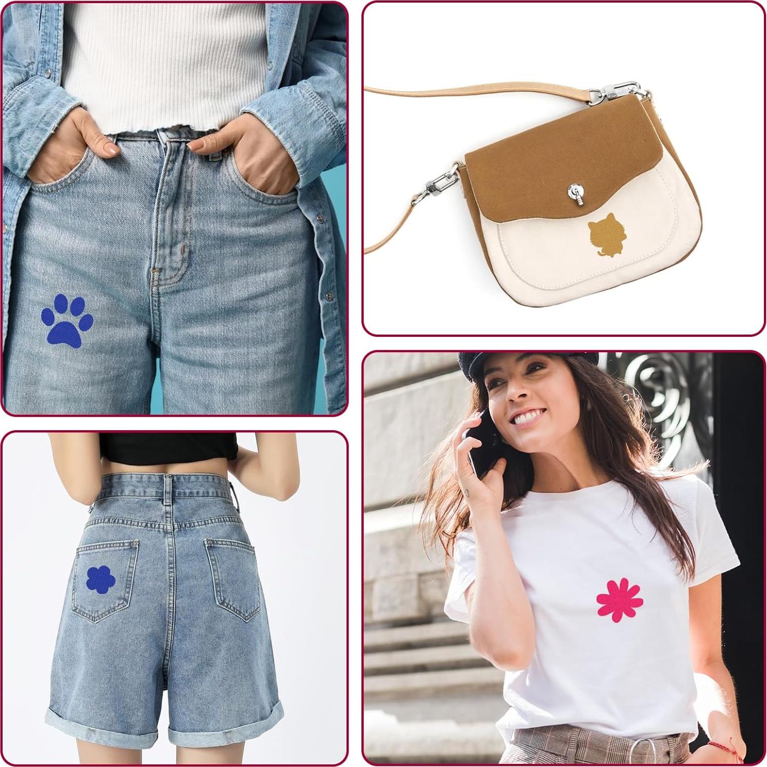 26 Piezas Parches de Planchar Multicolores Qianyu 13x13 cm