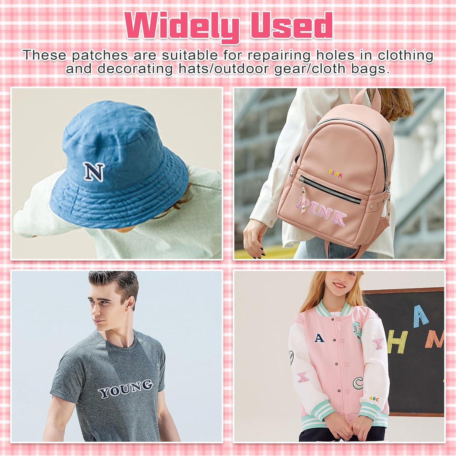 Kit 114 Pcs Parches Bordados Letras y Números Acrebow