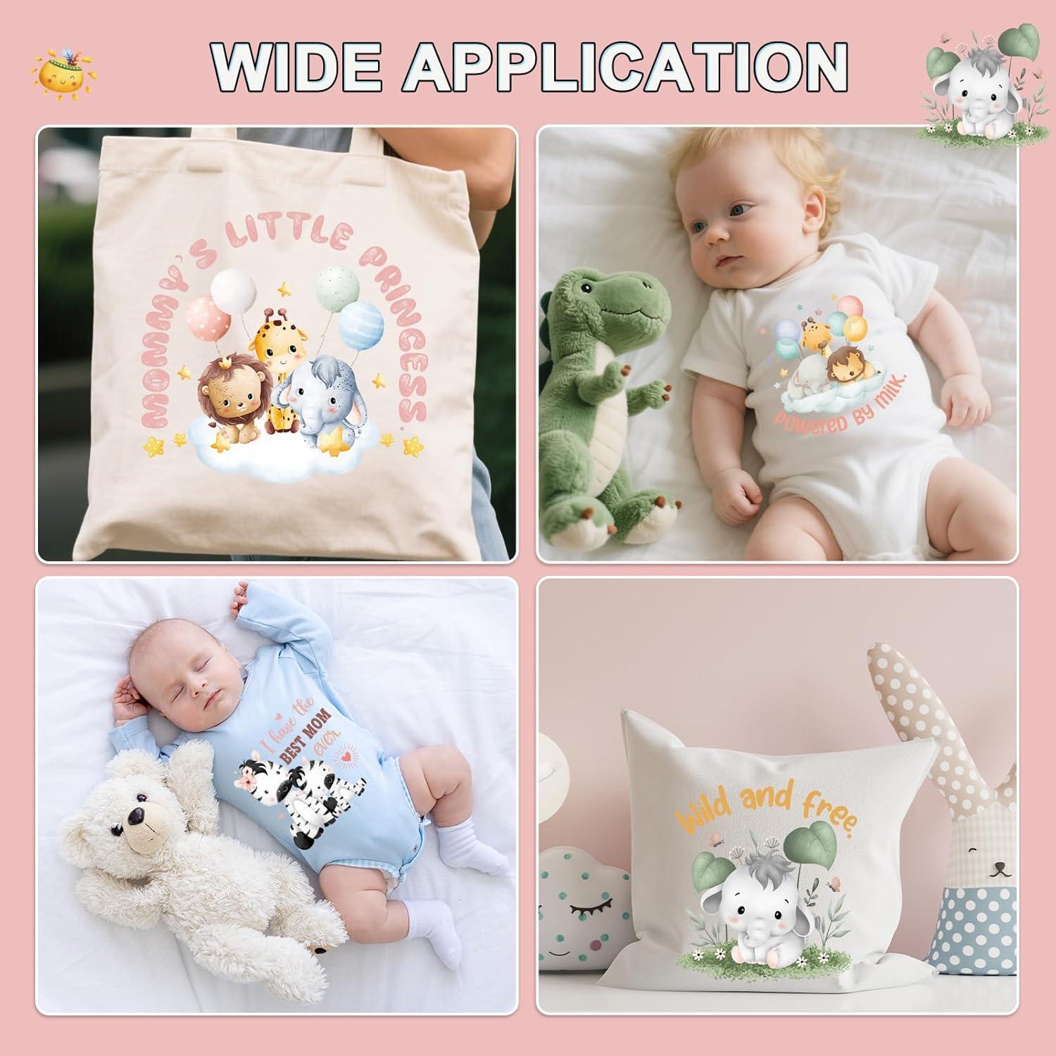 Kit de Transferencias de Plancha Falueqg - 30 Piezas Animales