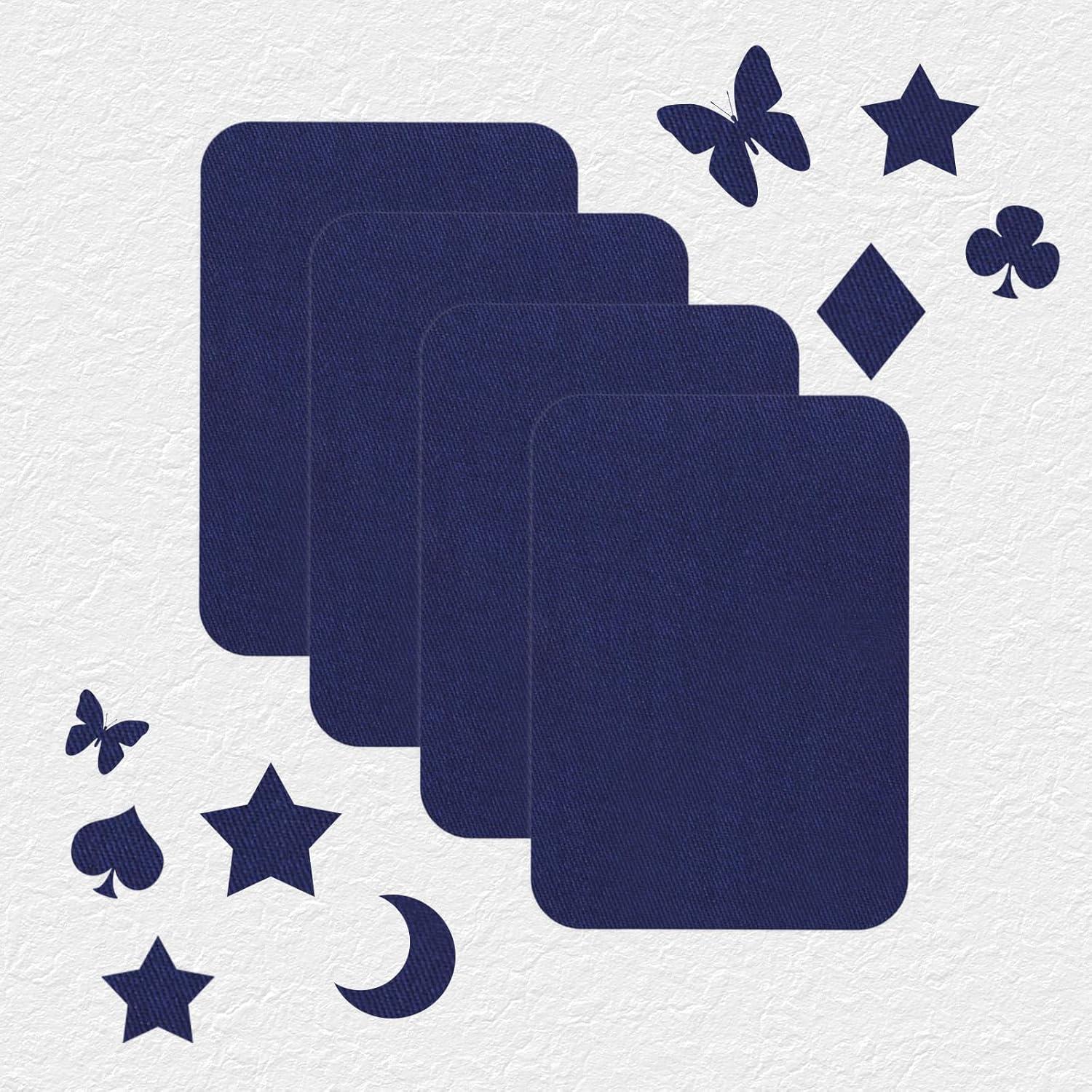 12 Parches Termoadhesivos KALIONE Azul Marino 12.5x9.5cm