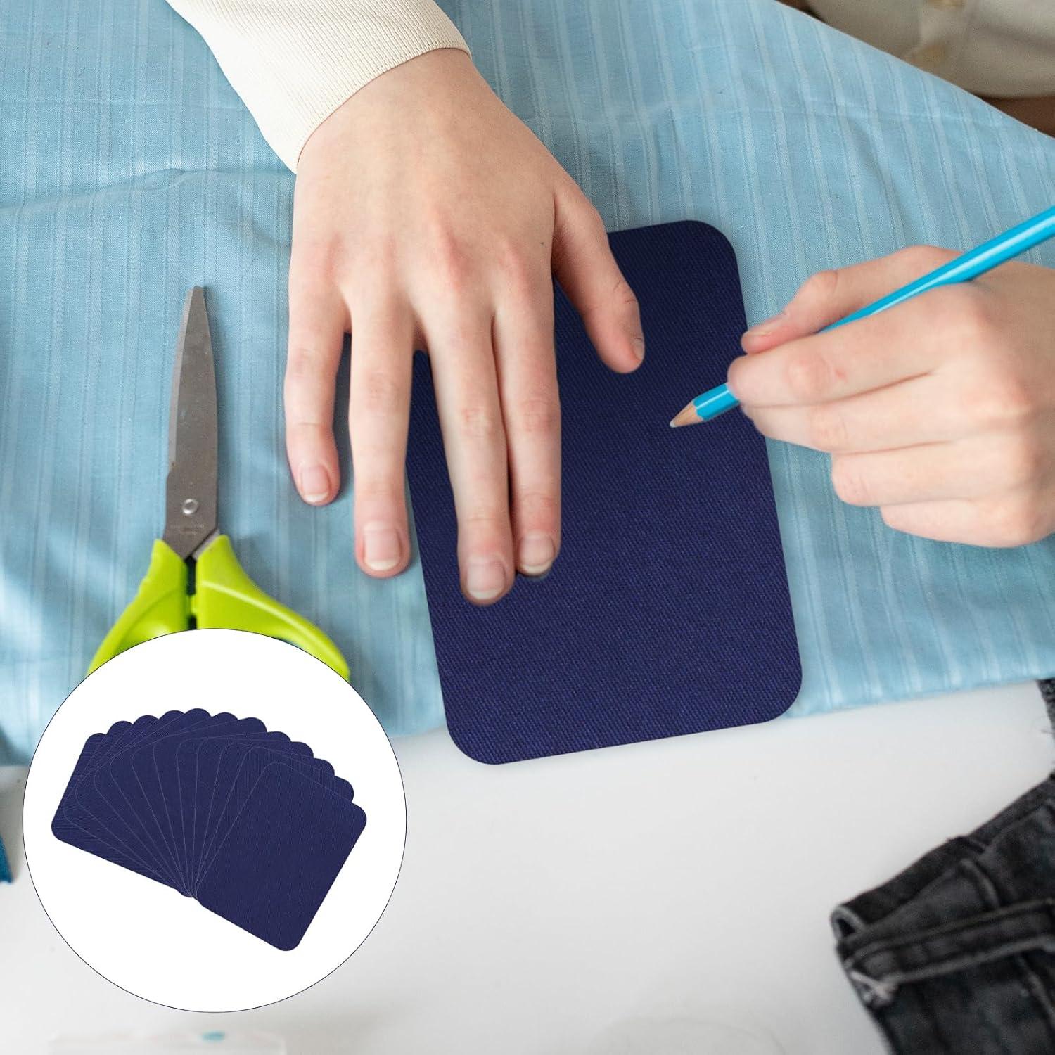 12 Parches Termoadhesivos KALIONE Azul Marino 12.5x9.5cm