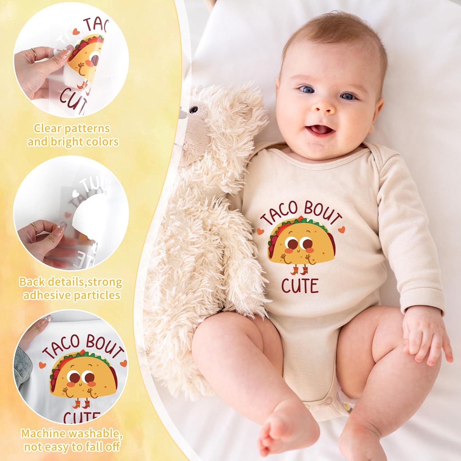 Transfers de Planchar Divertidos CRASHOT - 36 Piezas para Bebés