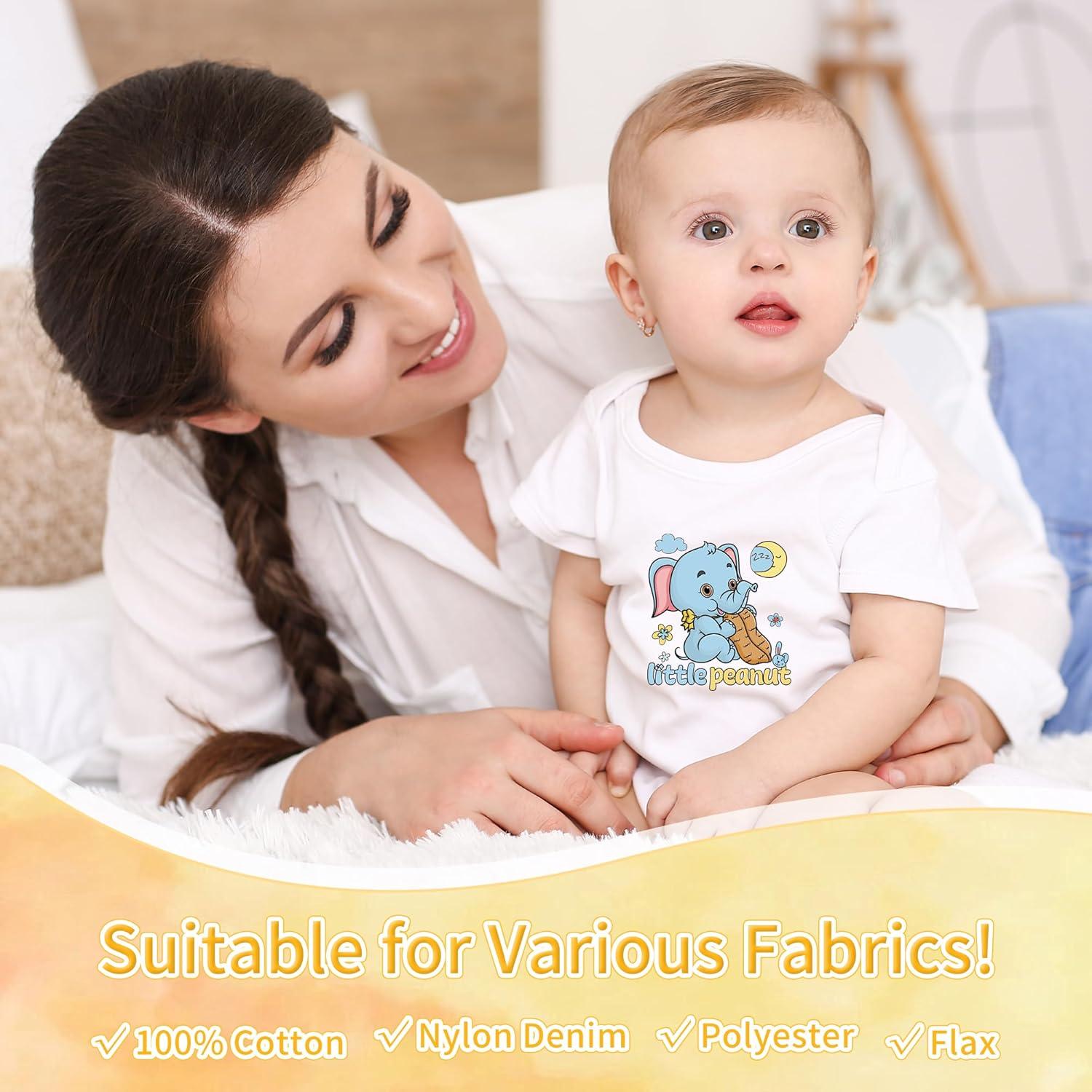 Transfers de Planchar Divertidos CRASHOT - 36 Piezas para Bebés