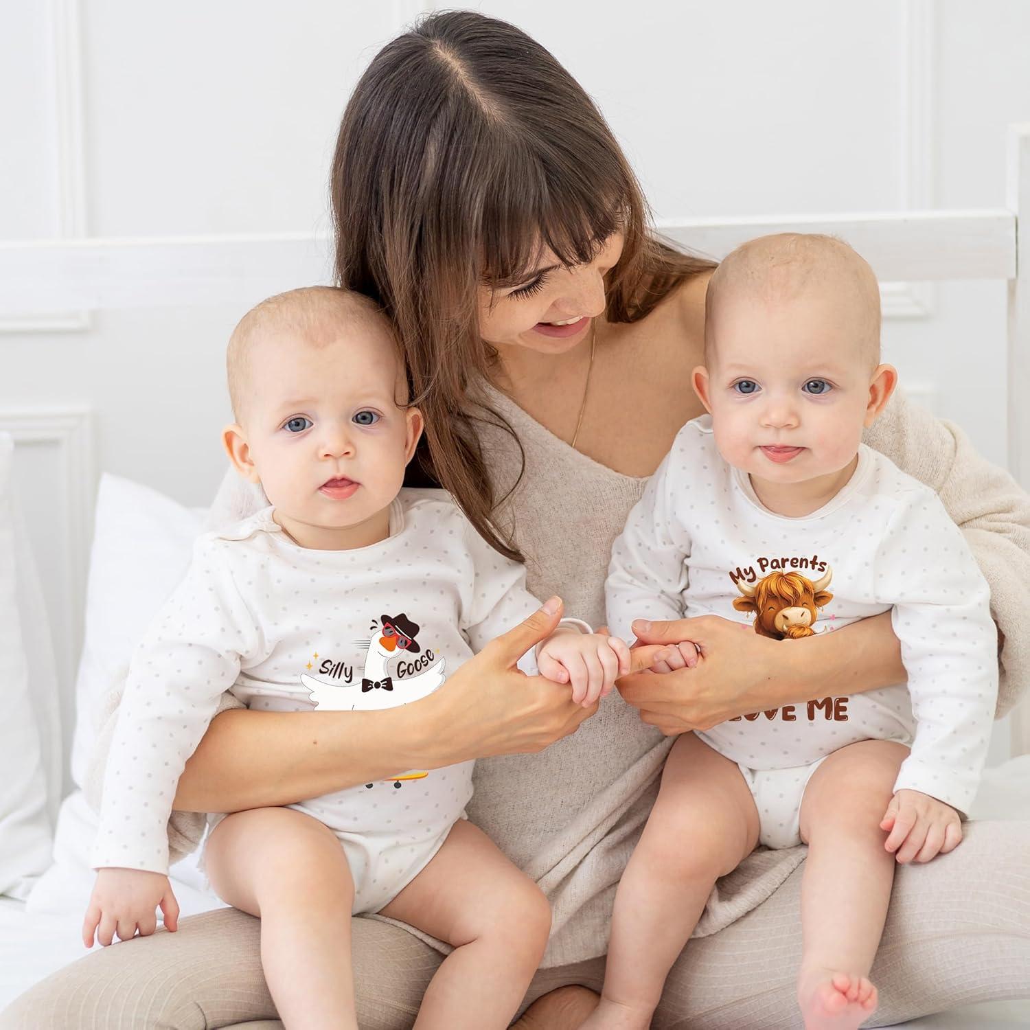 Transfers de Planchar Divertidos CRASHOT - 36 Piezas para Bebés