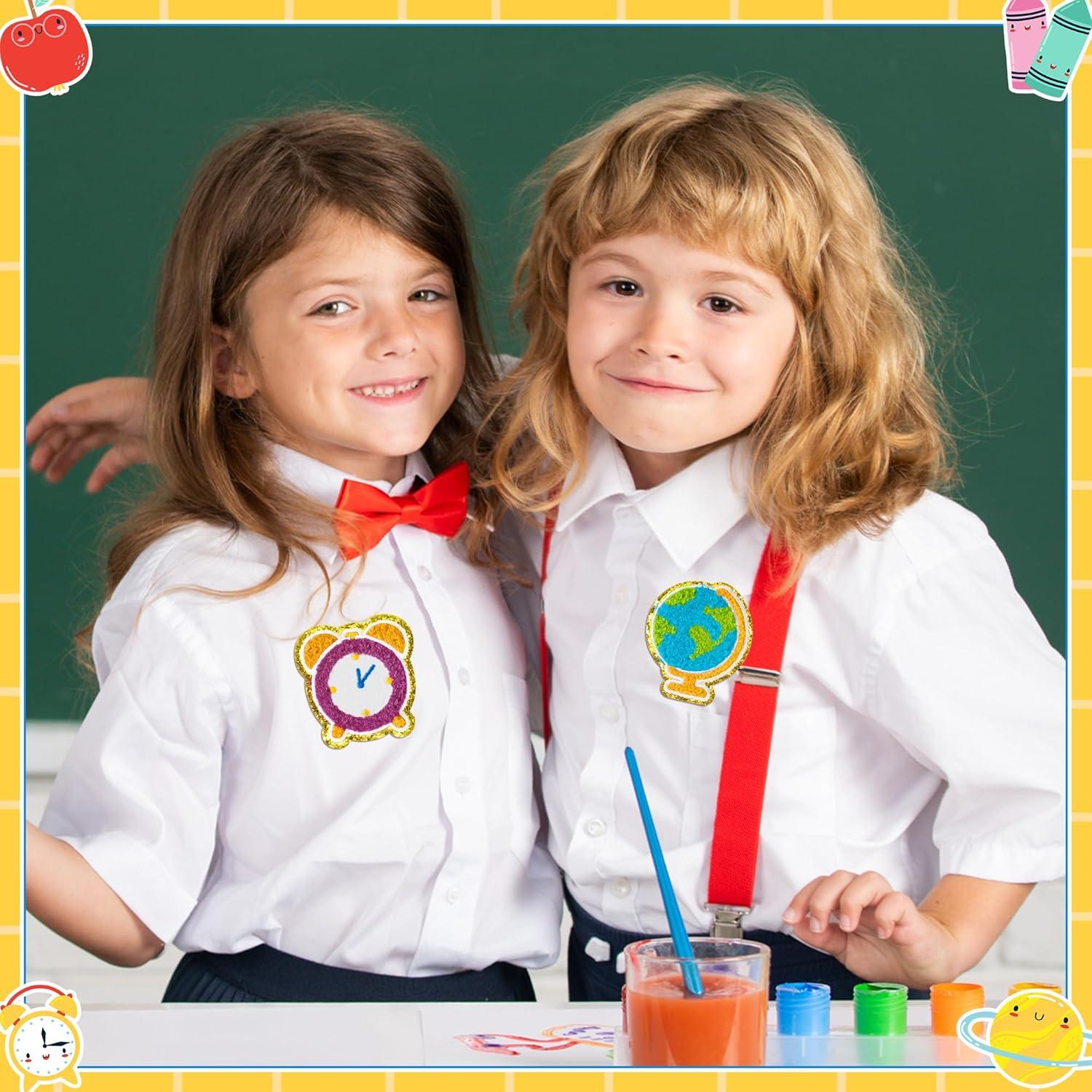 Kit de 20 Parches Chenille X1zuue para Volver a la Escuela