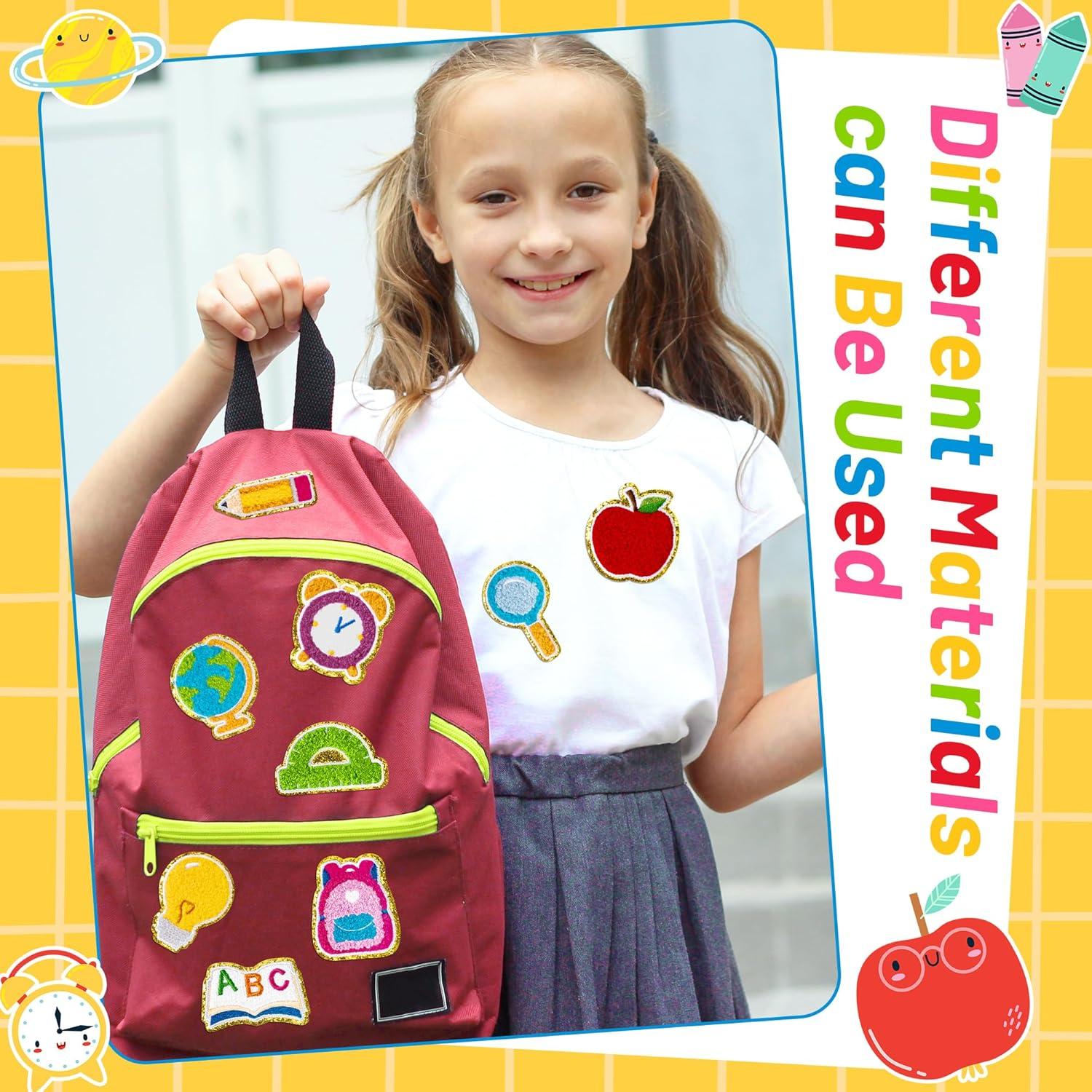 Kit de 20 Parches Chenille X1zuue para Volver a la Escuela