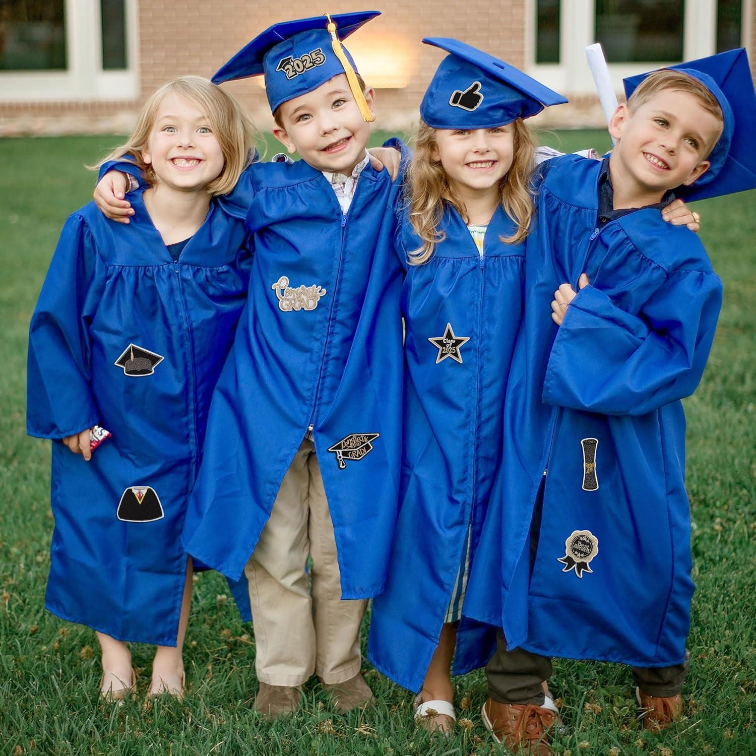9 Piezas Parche de Graduación Bordado Mortd para Planchar