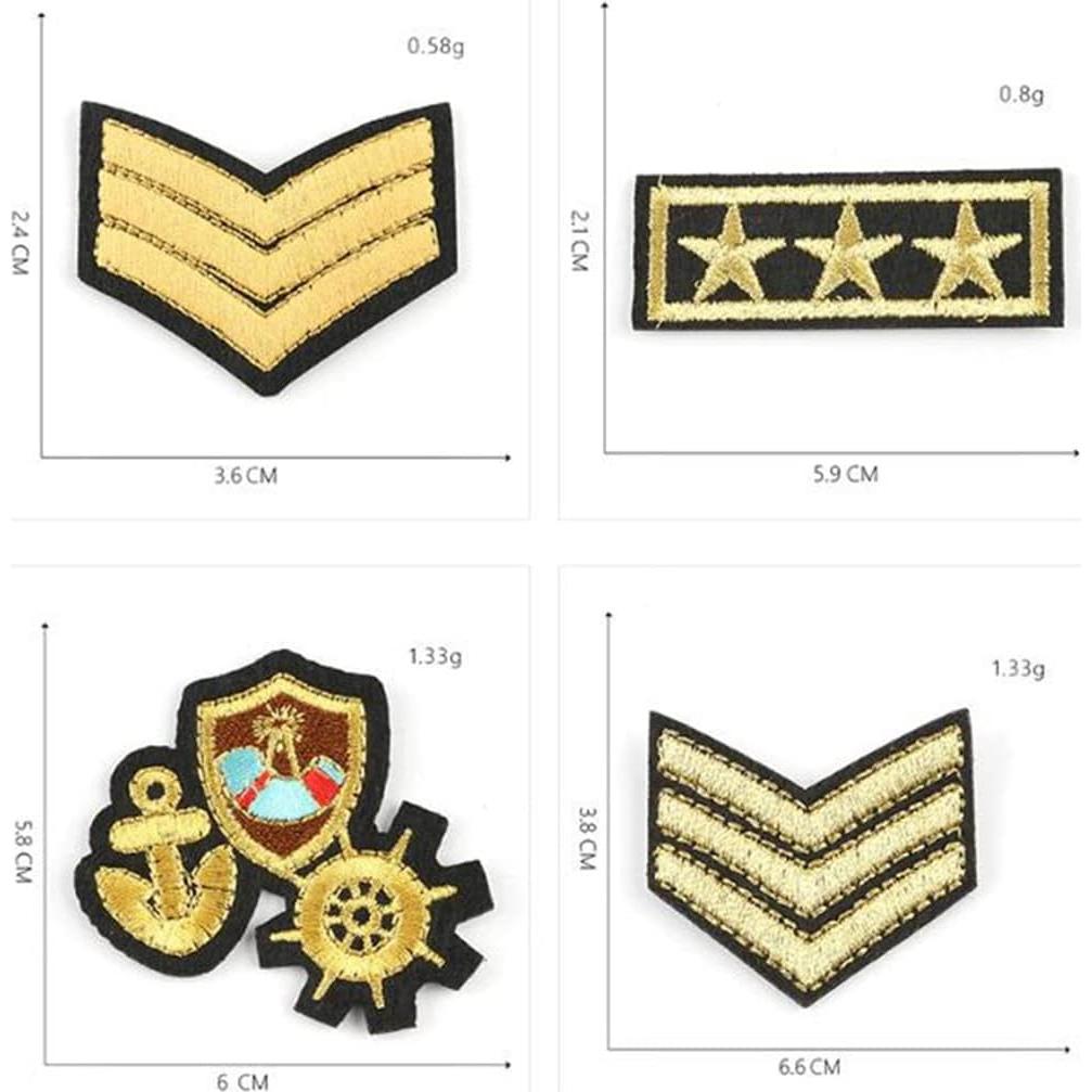 Kit 20 Parches Bordados Policías Ulricar Autoadhesivos