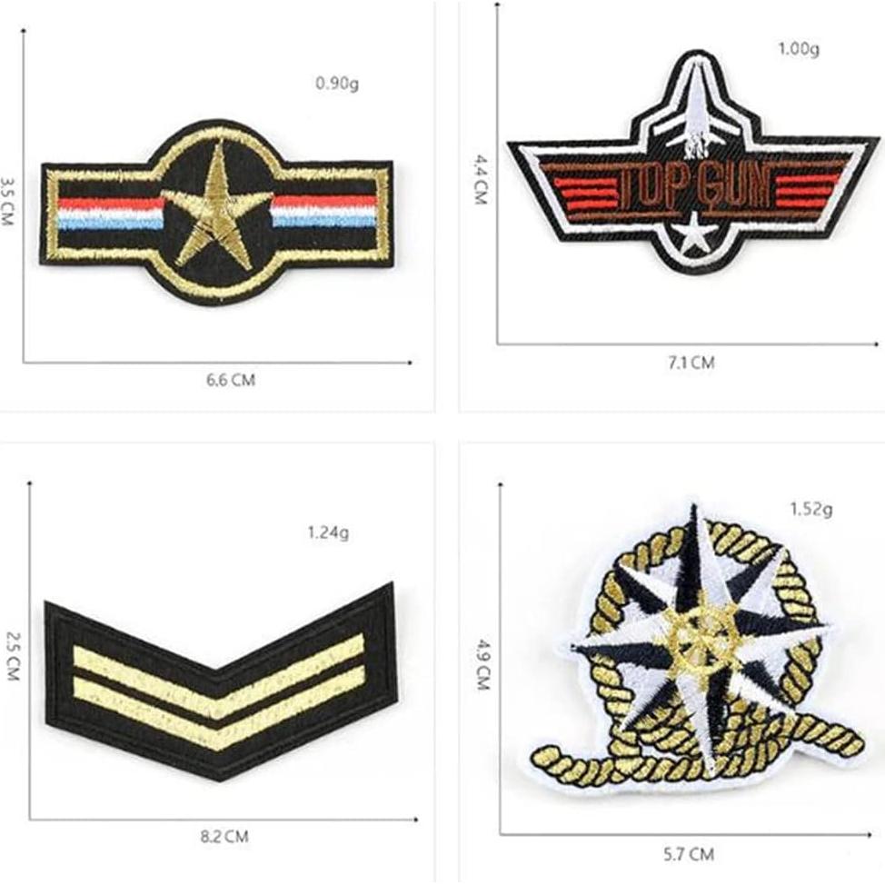 Kit 20 Parches Bordados Policías Ulricar Autoadhesivos