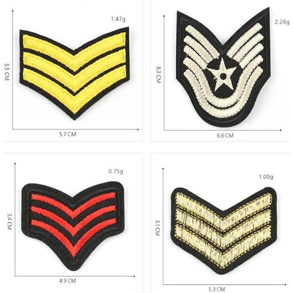 Kit 20 Parches Bordados Policías Ulricar Autoadhesivos