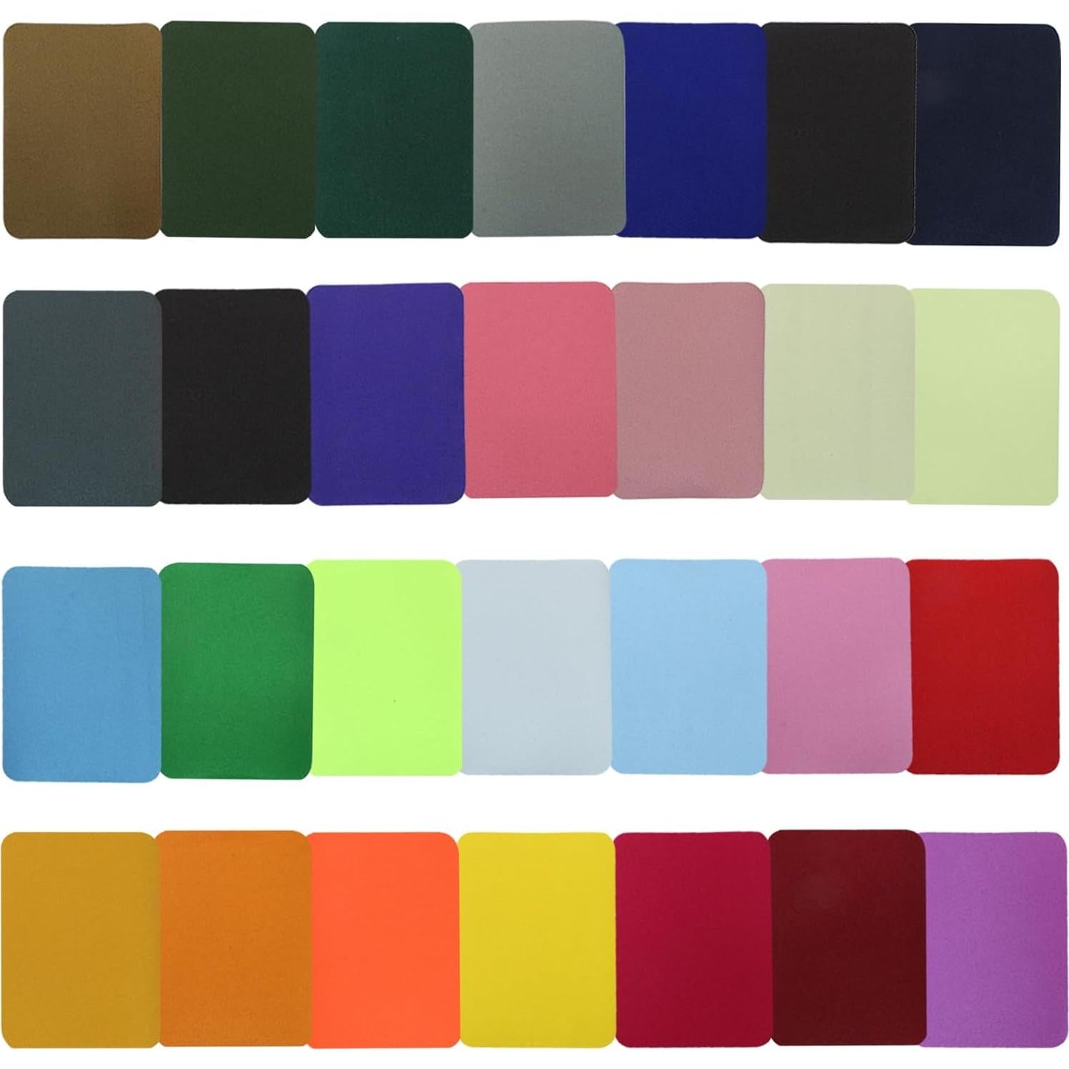 28 Parches de Planchar Multicolores Vibedor 9.4x12.4 cm