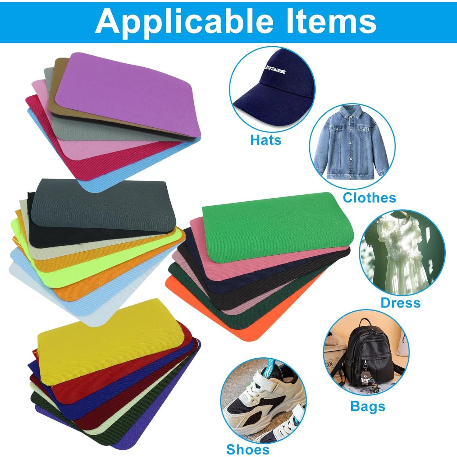 28 Parches de Planchar Multicolores Vibedor 9.4x12.4 cm