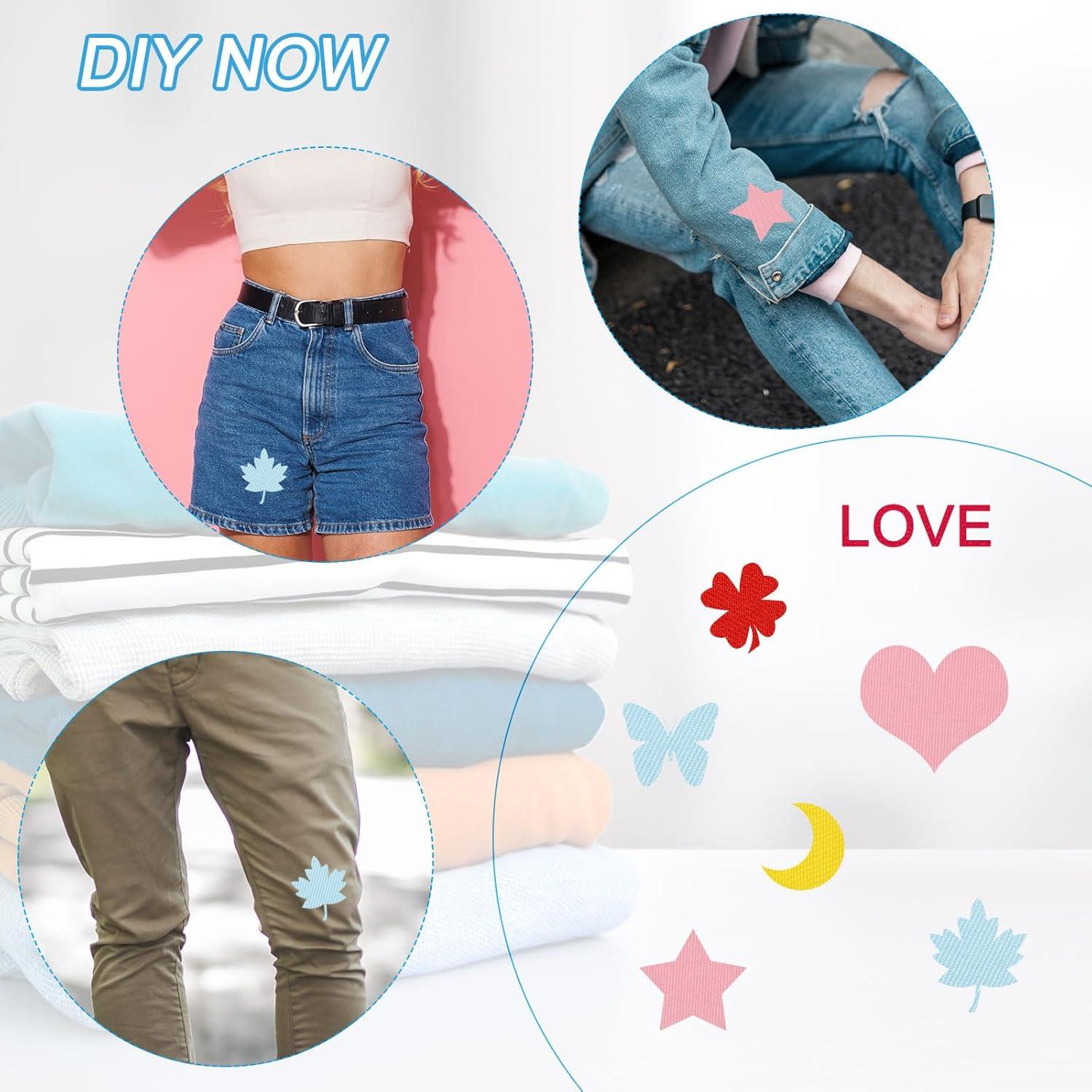 PATIKIL Fabric Iron-on Patches, 15Pcs 5x4 Inch Inside & Outside Strong Glue 100% Cotton Repair Patches Kit for Clothing Pants Mending and Decorating, Tan