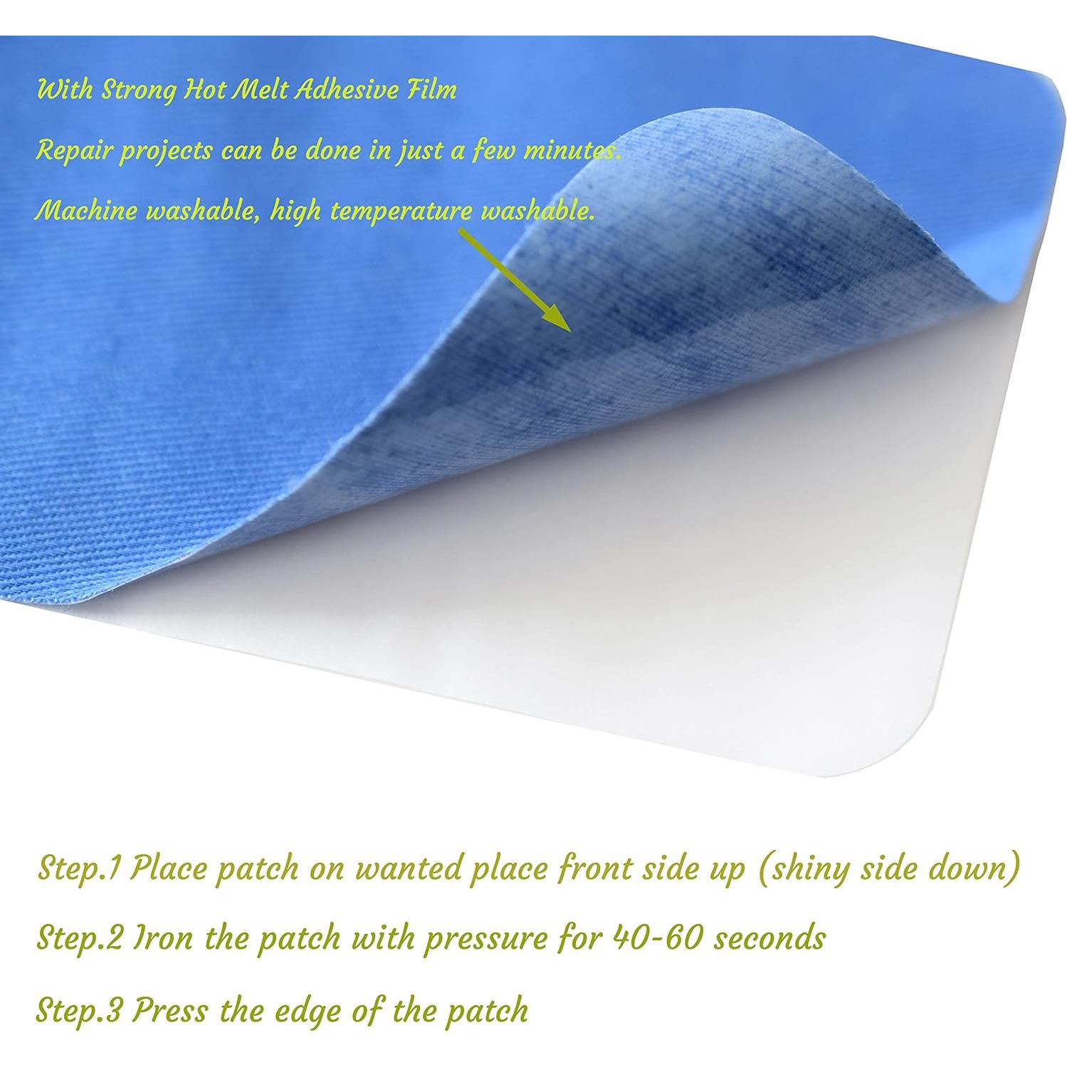 12 Parches de Tela J.CARP 100% Algodón Caqui 10.5x7.5 cm