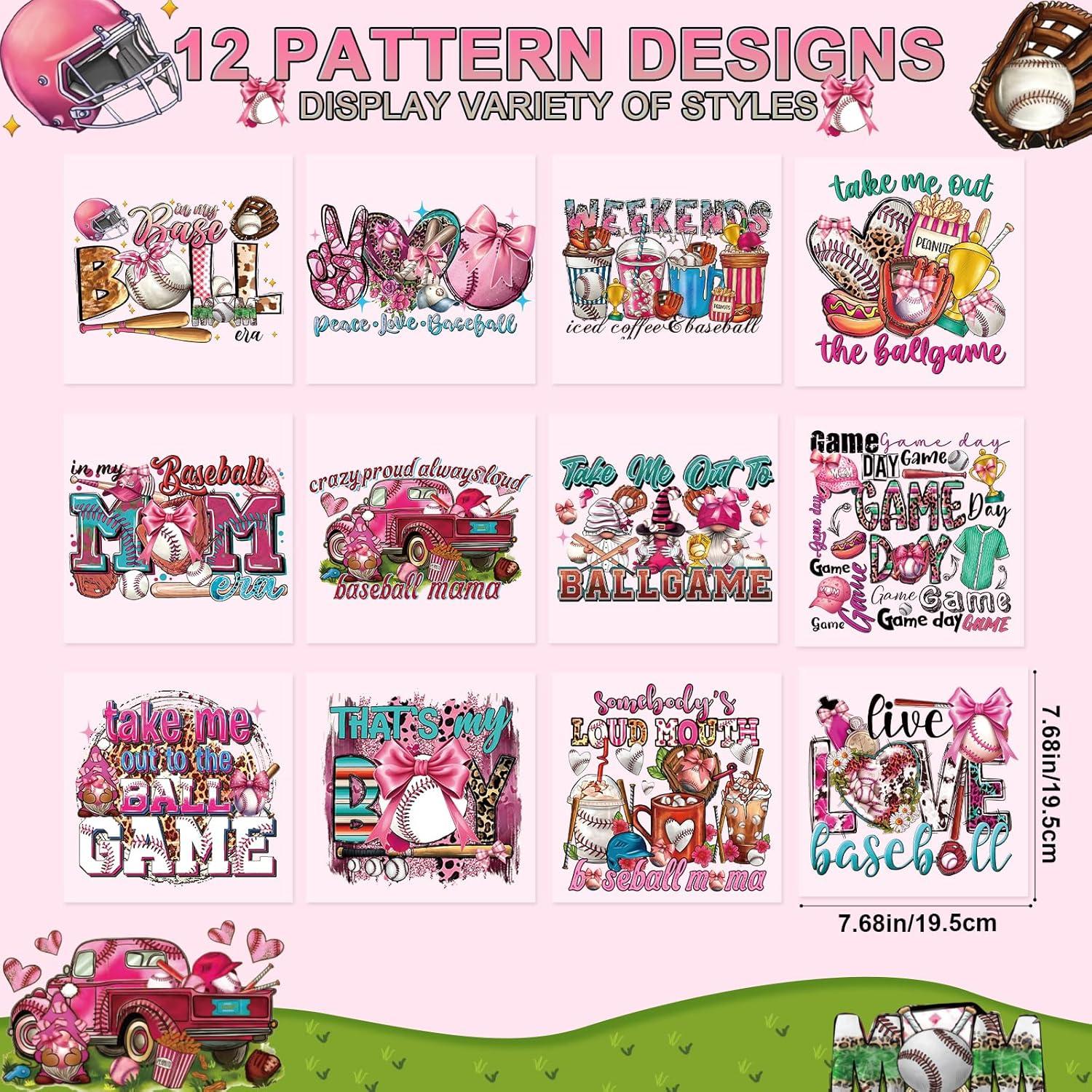 Transferencias de Calor Falueqg - 12 Piezas para Camisetas