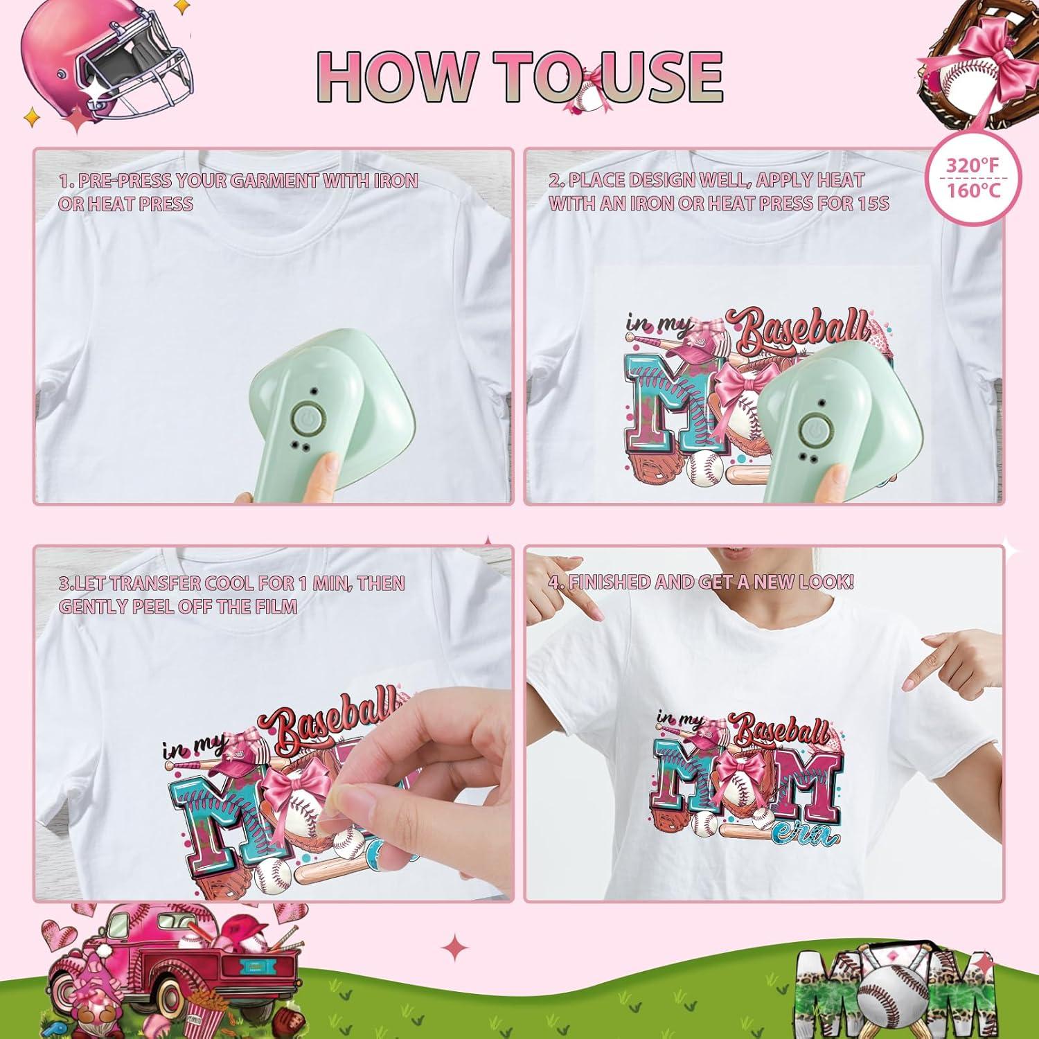 Transferencias de Calor Falueqg - 12 Piezas para Camisetas