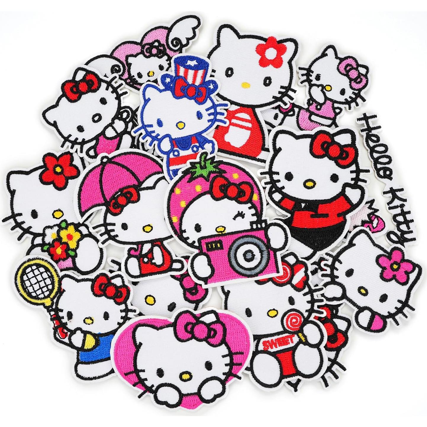 17 Parches Bordados de Gato WUTAOBON para Planchar y Coser