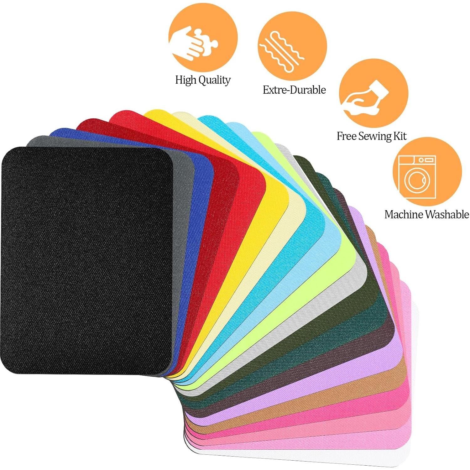 20 Parches de Hierro Multicolores 12.5x9.5cm Yuomeaz