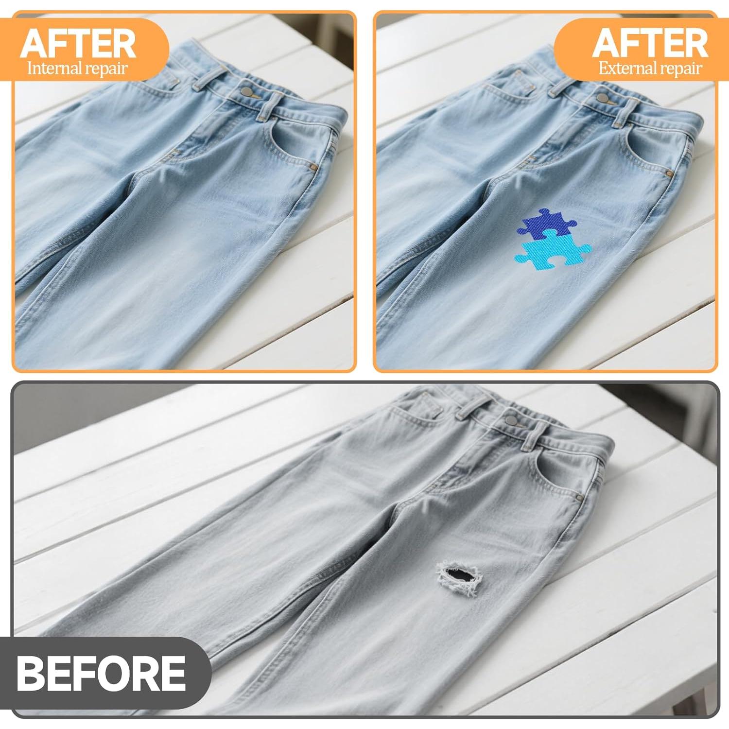 20 Parches de Hierro Multicolores 12.5x9.5cm Yuomeaz