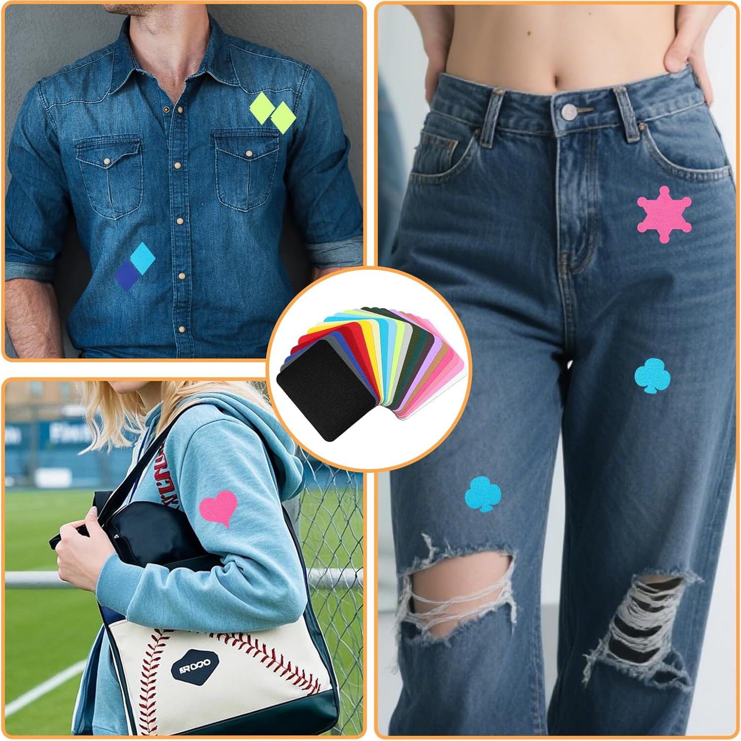 20 Parches de Hierro Multicolores 12.5x9.5cm Yuomeaz