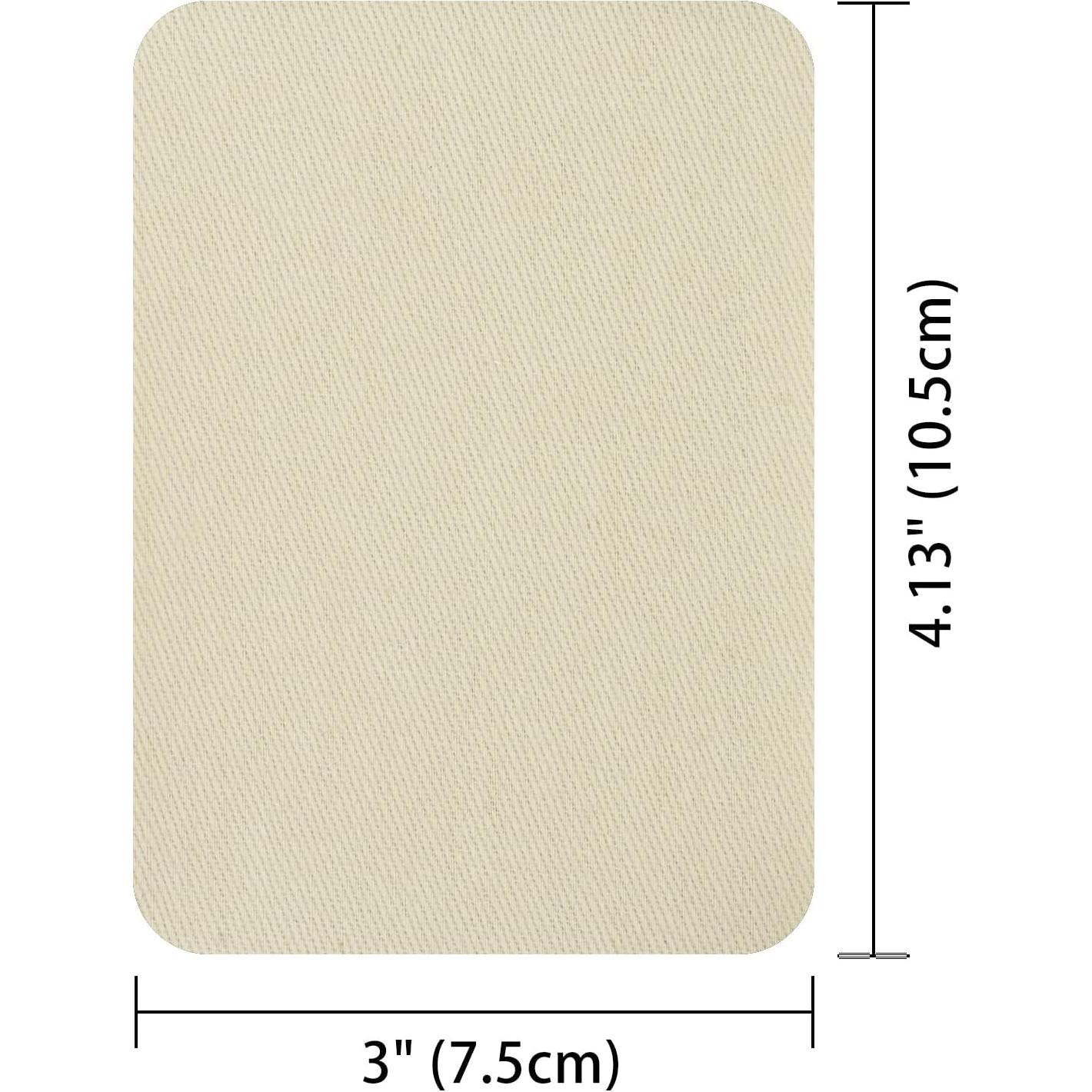 Parche de Mezclilla Butie 12 Piezas 7.5x10.5 cm Beige Algodón