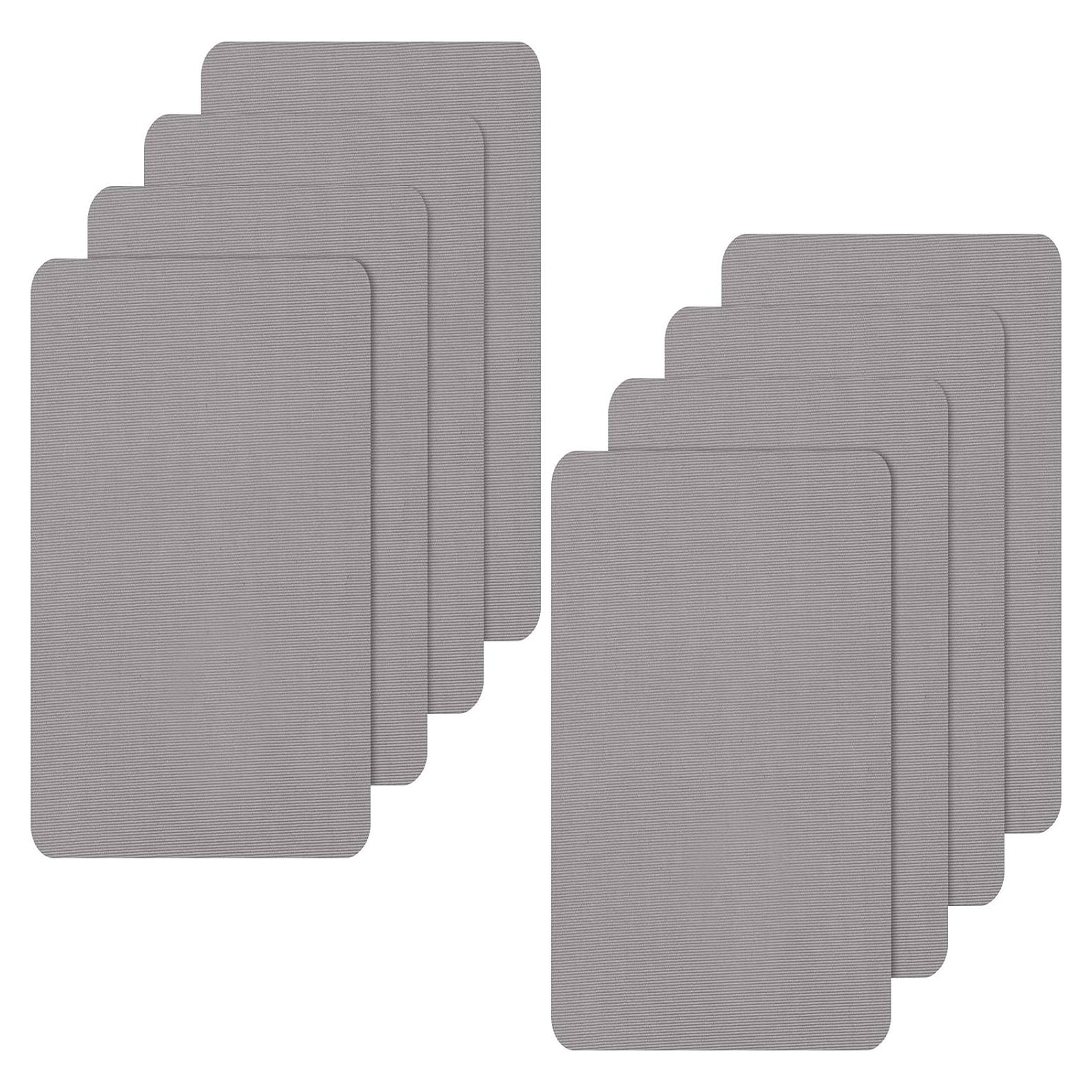 8 Piezas Parche de Reparación Autoadhesivo Nylon WILLBOND Gris