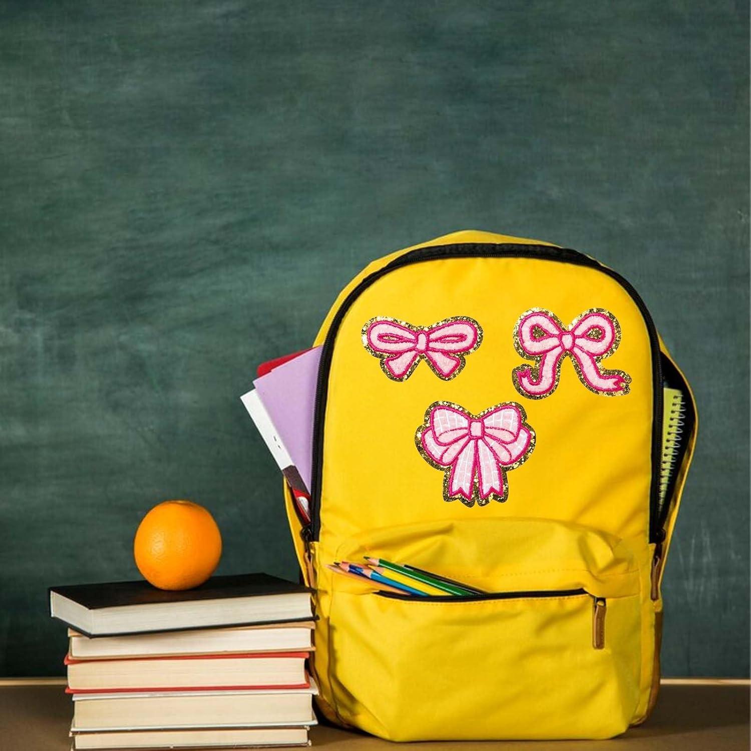 10 Parches de Lazo Rosa Bordados Neyauo para Planchar