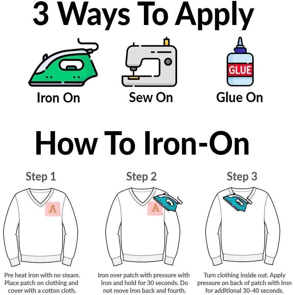 Kit de Parches de Letras Monograma 26 Piezas Lagartos Riendo