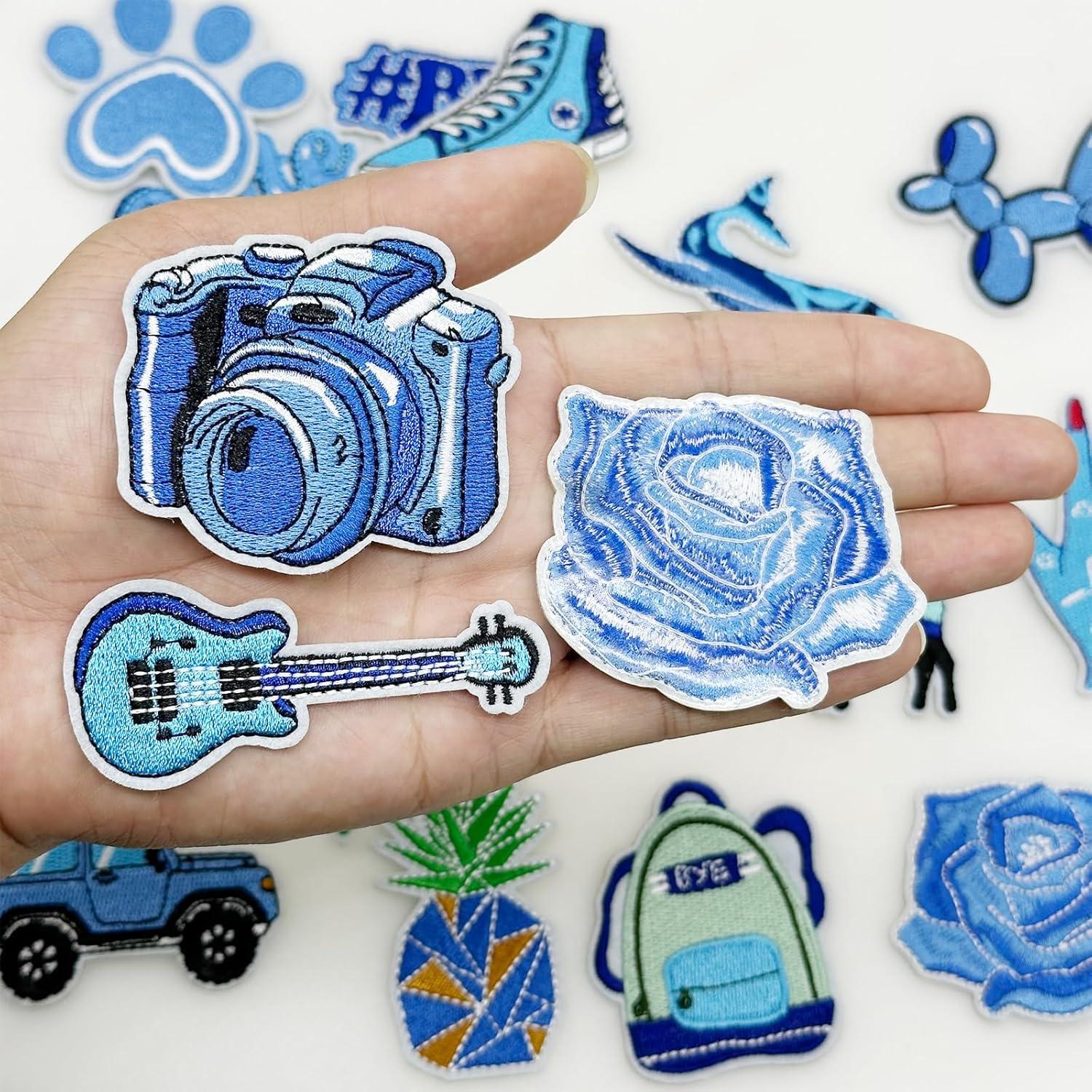 16 Parches Termoadhesivos Bordados Yayatty para Ropa y Accesorios