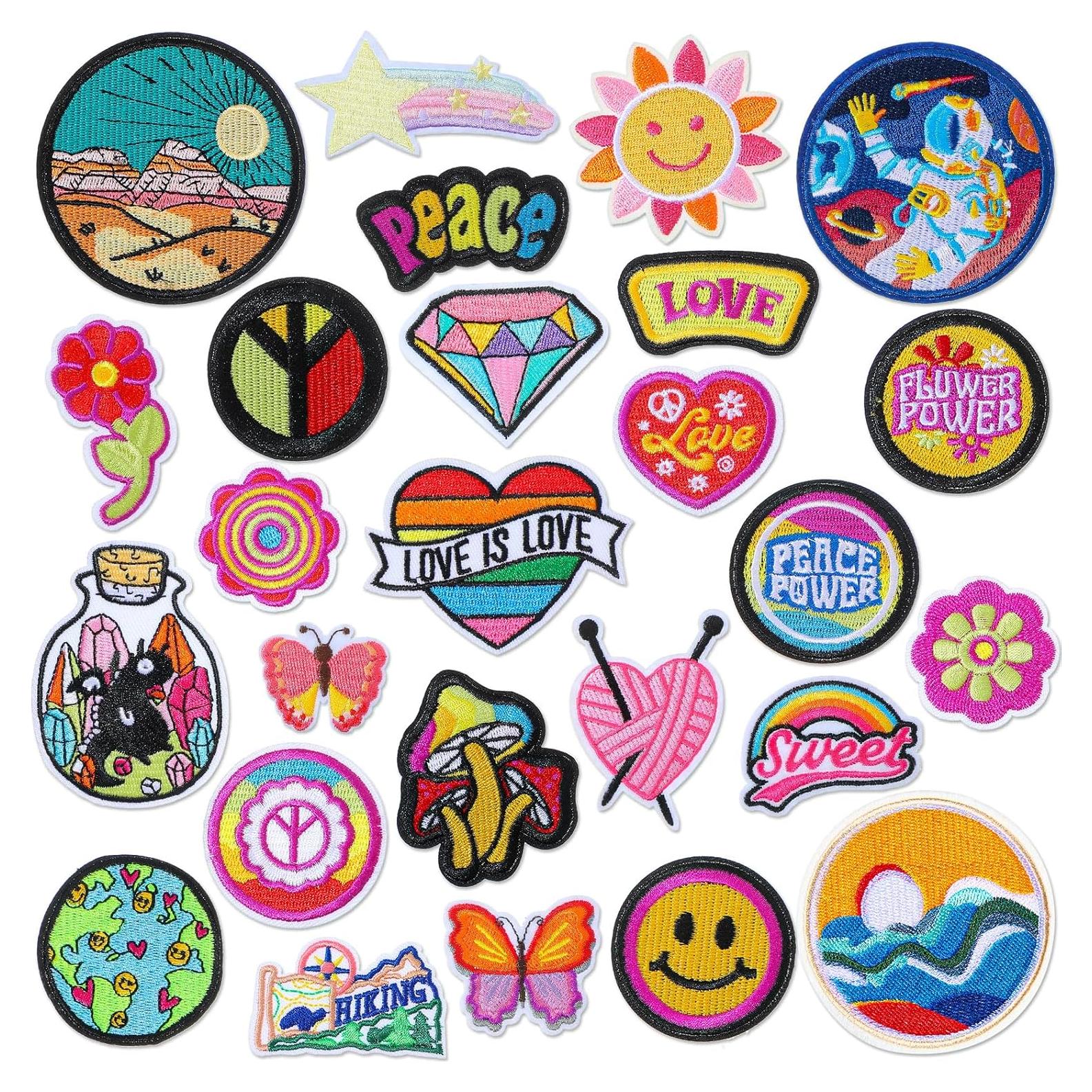 Kit 26 Piezas Parches Bordados Chuangdi para Ropa DIY