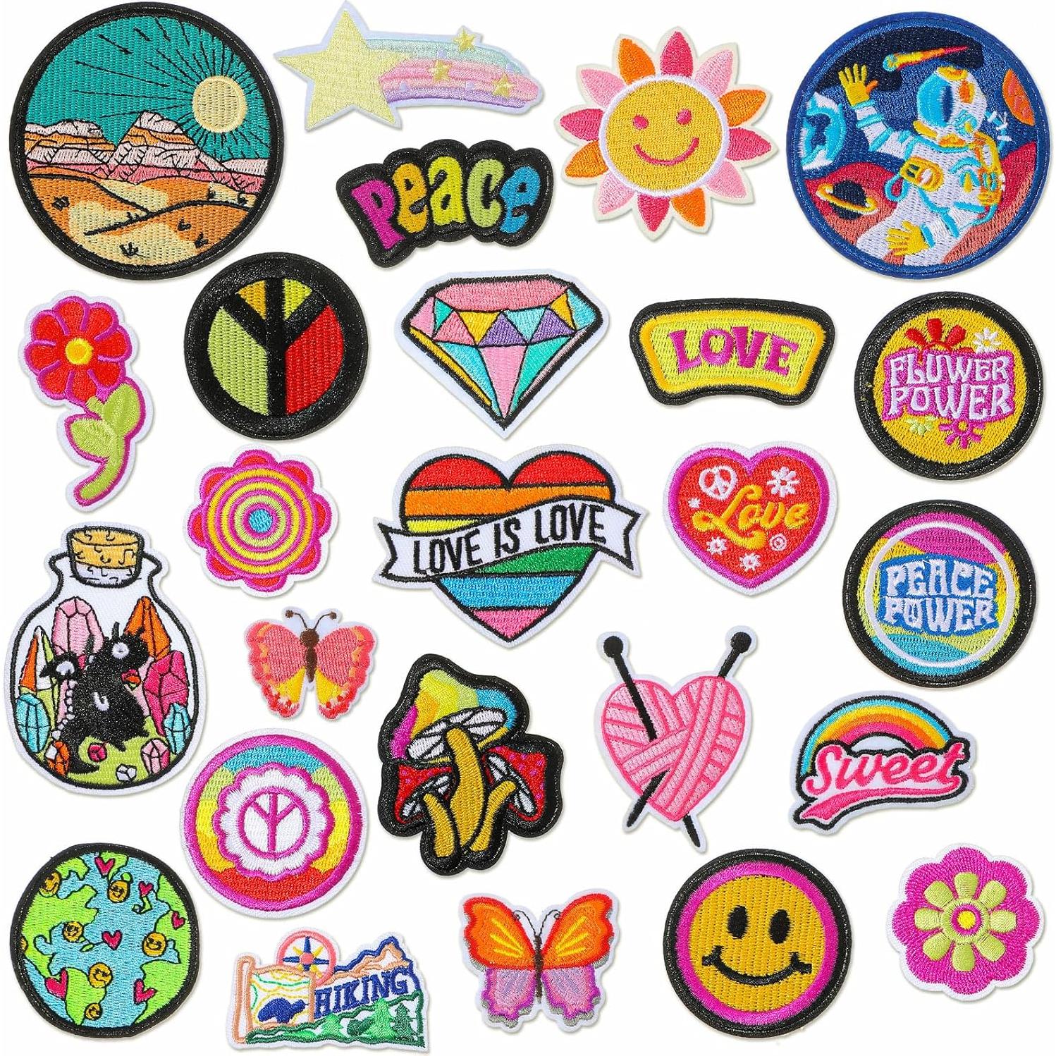 Kit 26 Piezas Parches Bordados Chuangdi para Ropa DIY