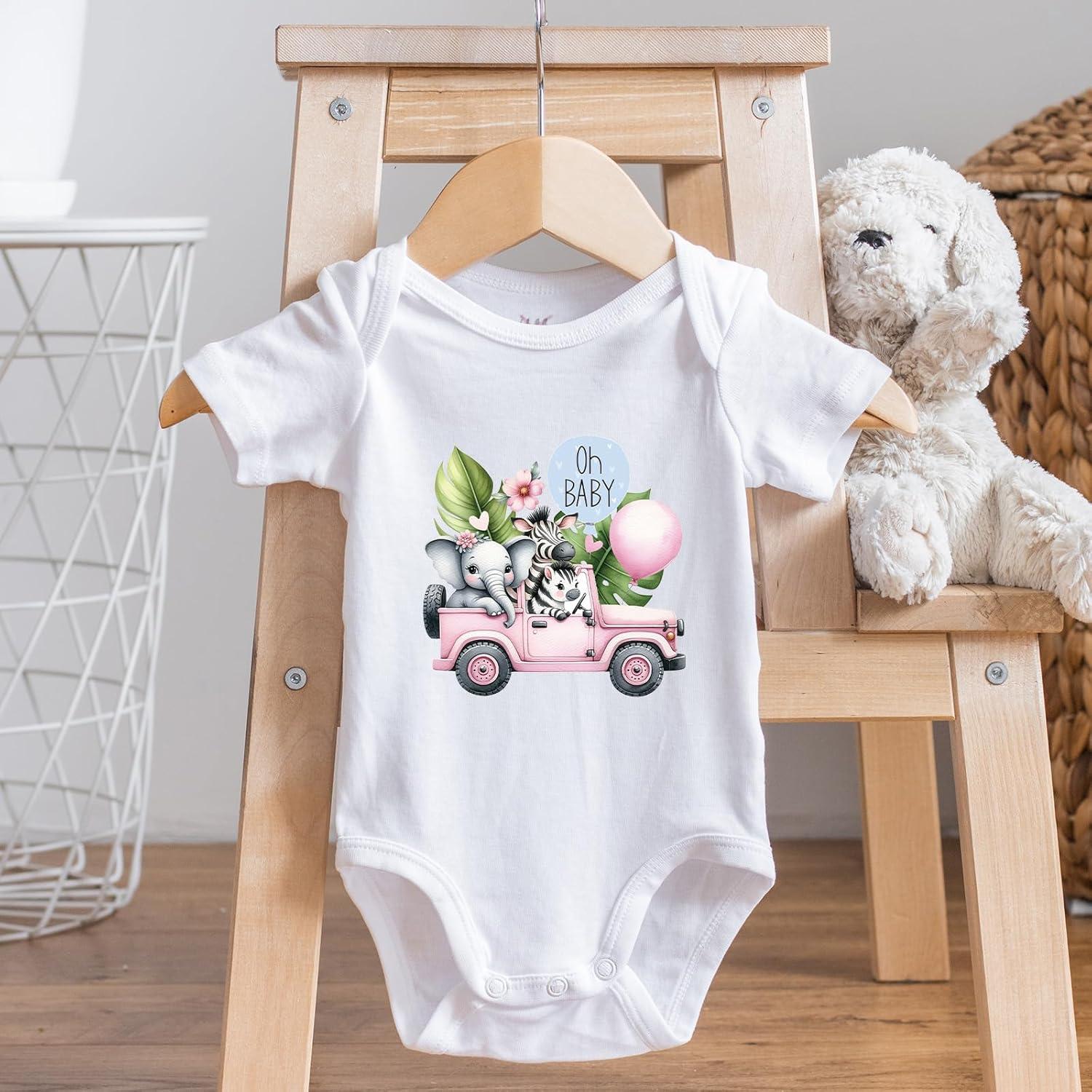 Transferencias de Plancha Falueqg - 30 Piezas Animales Rosa