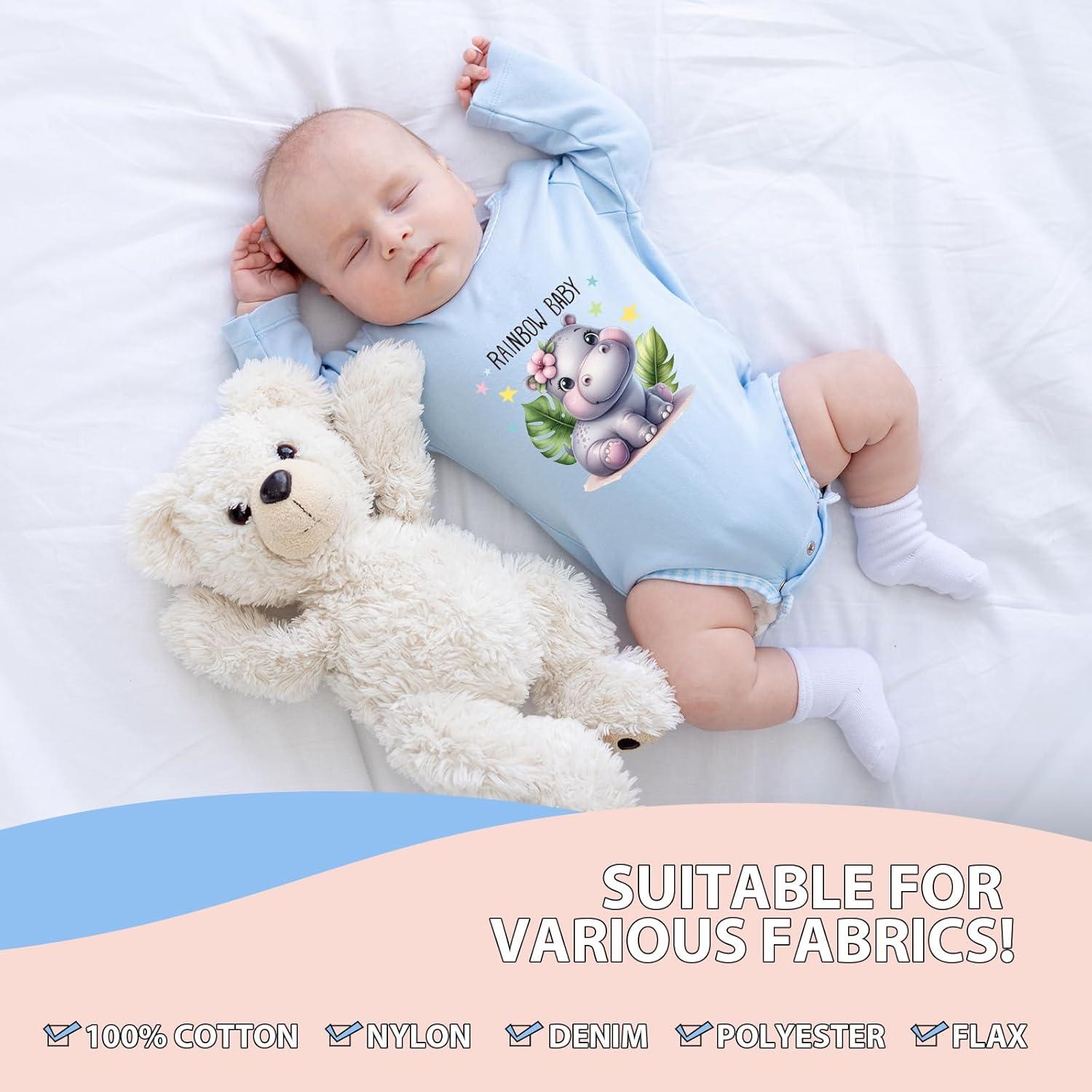 Transferencias de Plancha Falueqg - 30 Piezas Animales Rosa