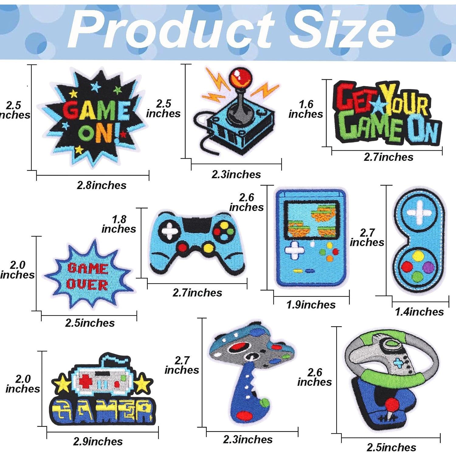 10 Parches Bordados de Videojuego LNESEAU para Ropa DIY