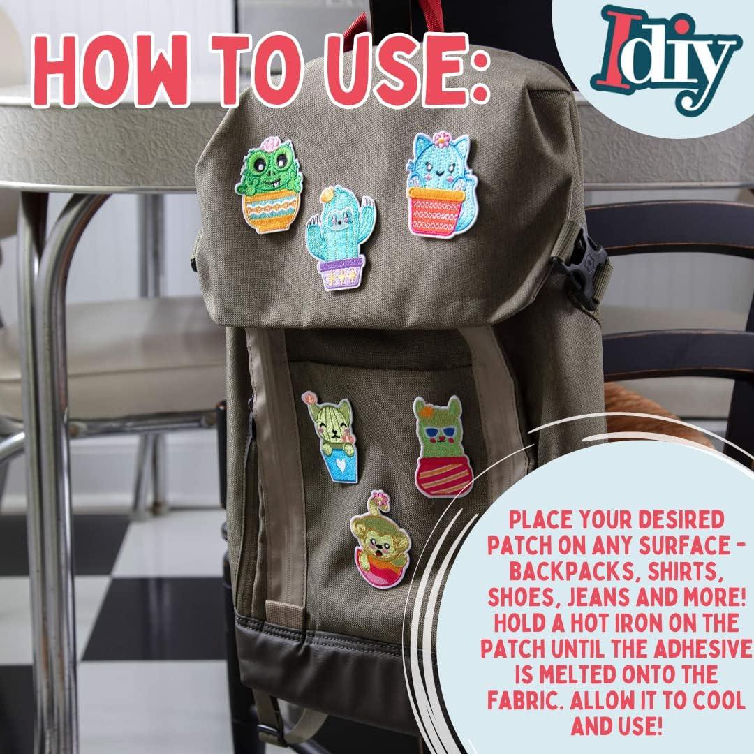 Kit de Parches de Cactus Kawaii SCS Direct - 24 Piezas