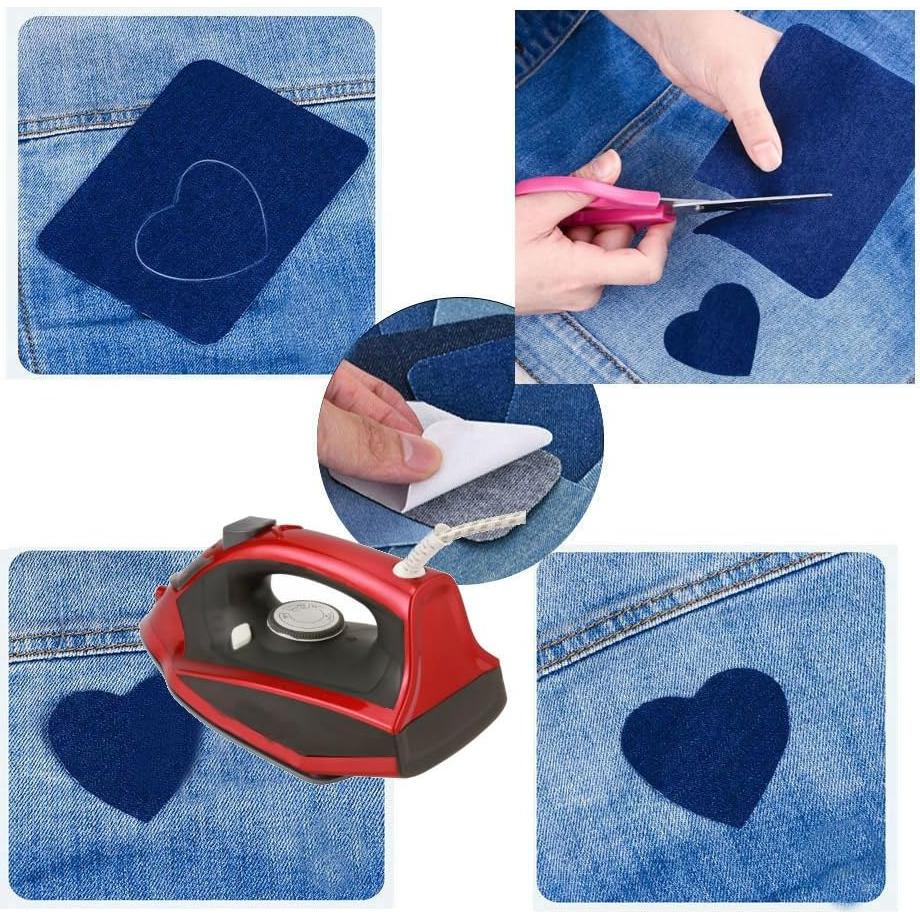 Parches Termoadhesivos AKOAK 6 Piezas 12.5x9.5 cm Algodón Negro