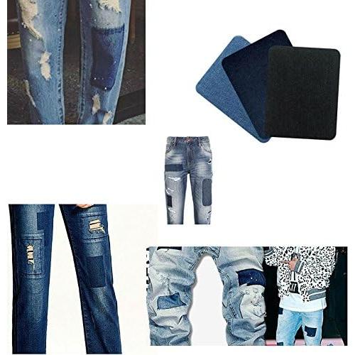 Parches Termoadhesivos AKOAK 6 Piezas 12.5x9.5 cm Algodón Negro