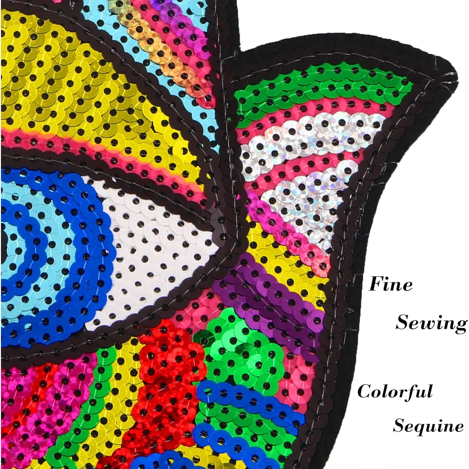 3 Parches de Ojo Maligno Joynaamn con Lentejuelas para Coser