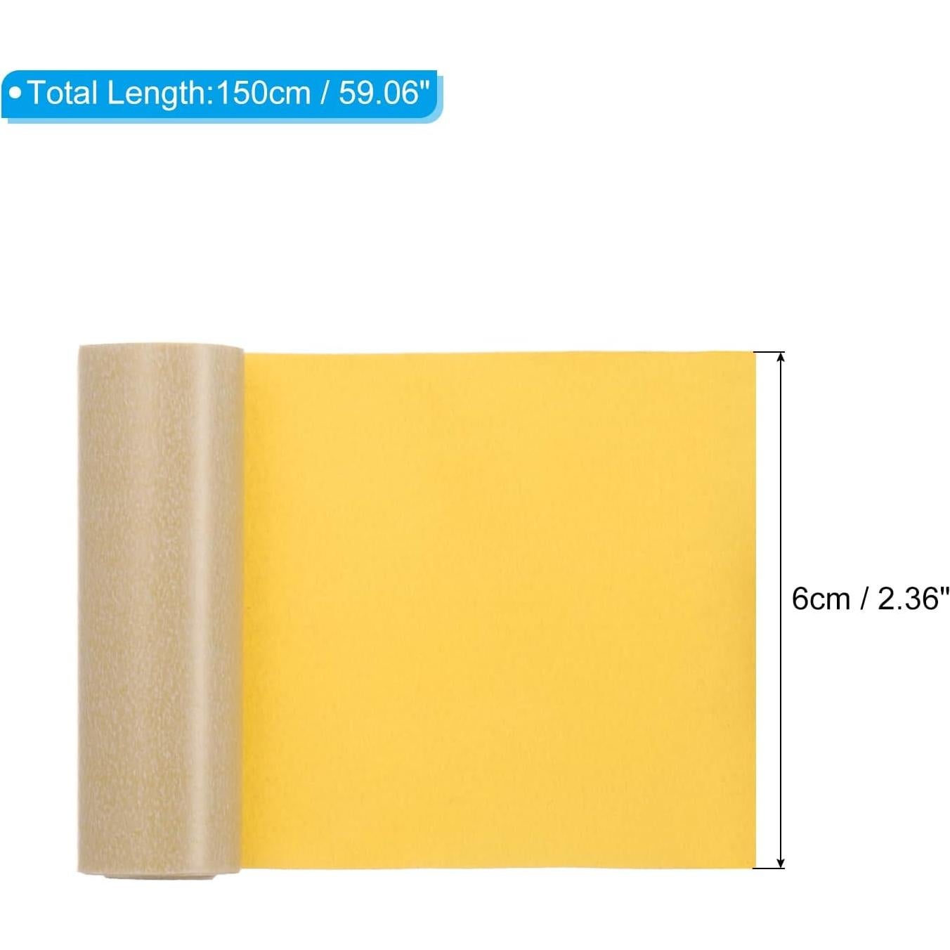 Parche de Tela Termoadhesivo PATIKIL 150x6 cm Amarillo