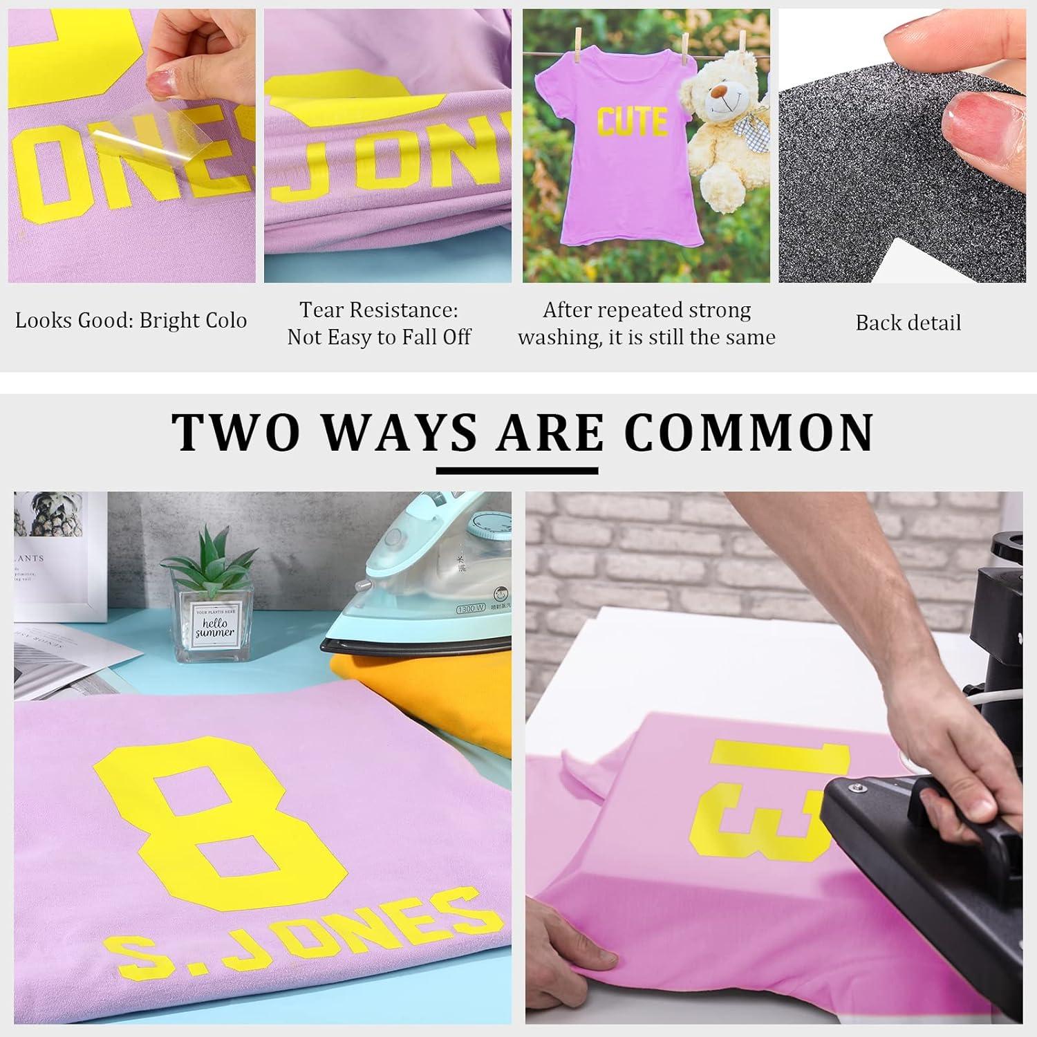 Parches de Letras y Números de Hierro Outus 216 Pcs Amarillo