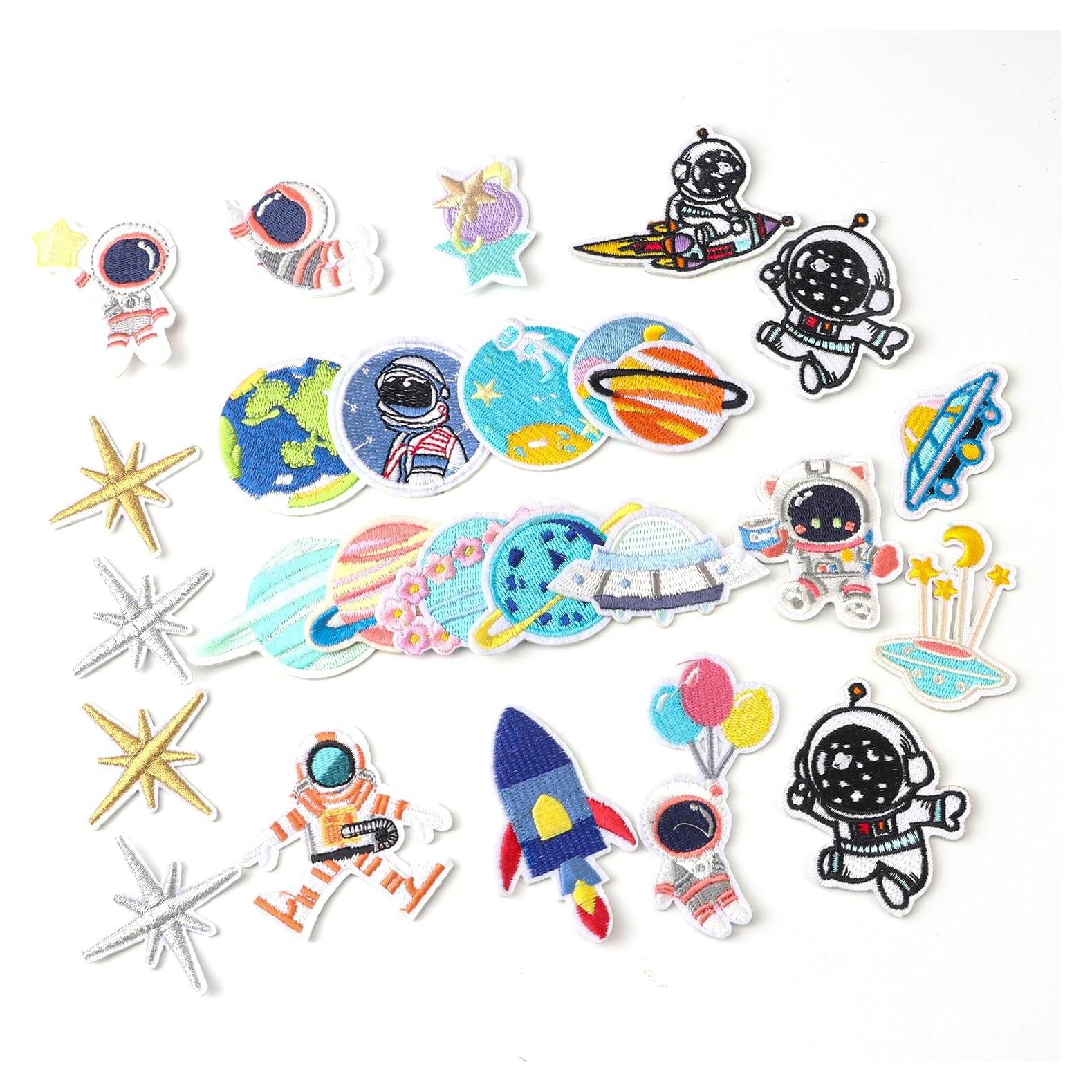 26 Parches Termoadhesivos Espaciales OEMOO para Ropa y Accesorios