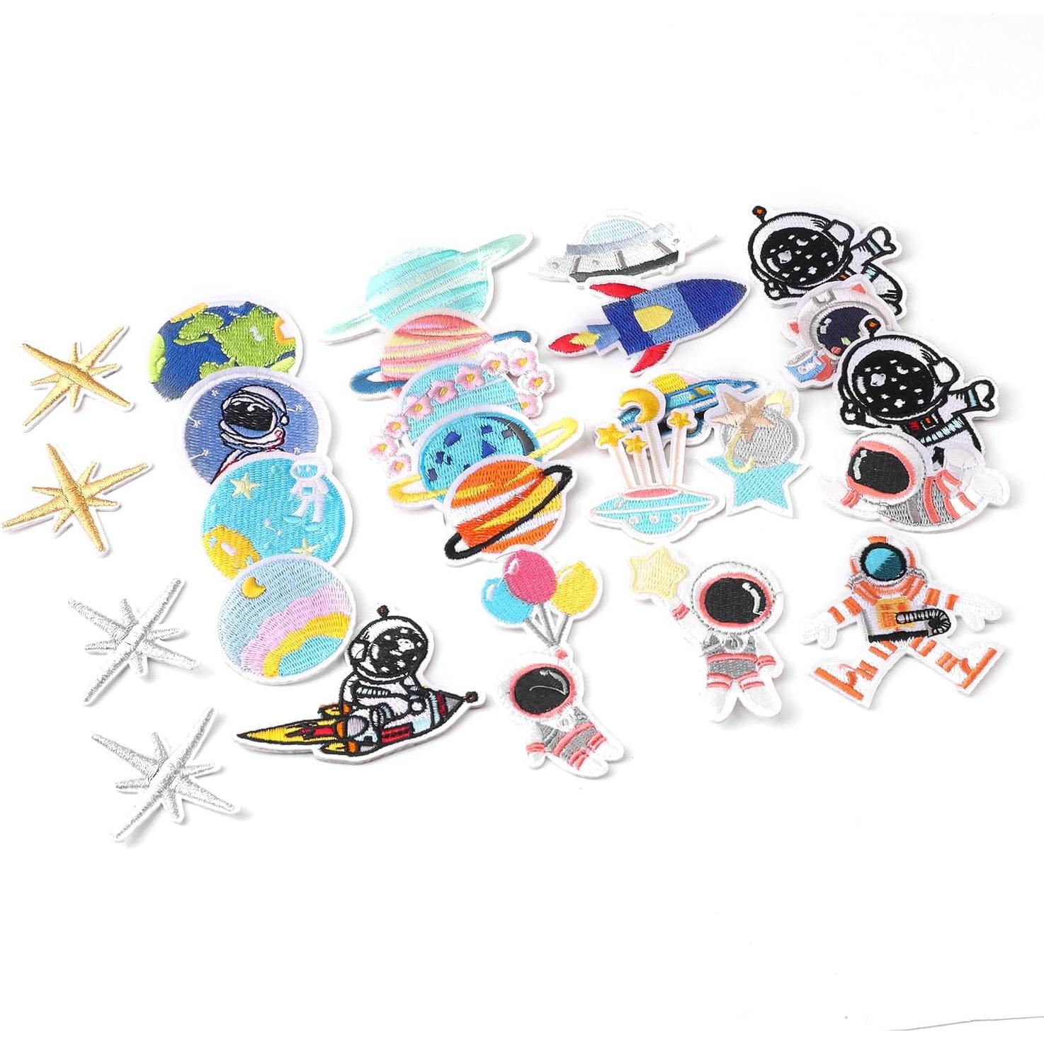 26 Parches Termoadhesivos Espaciales OEMOO para Ropa y Accesorios