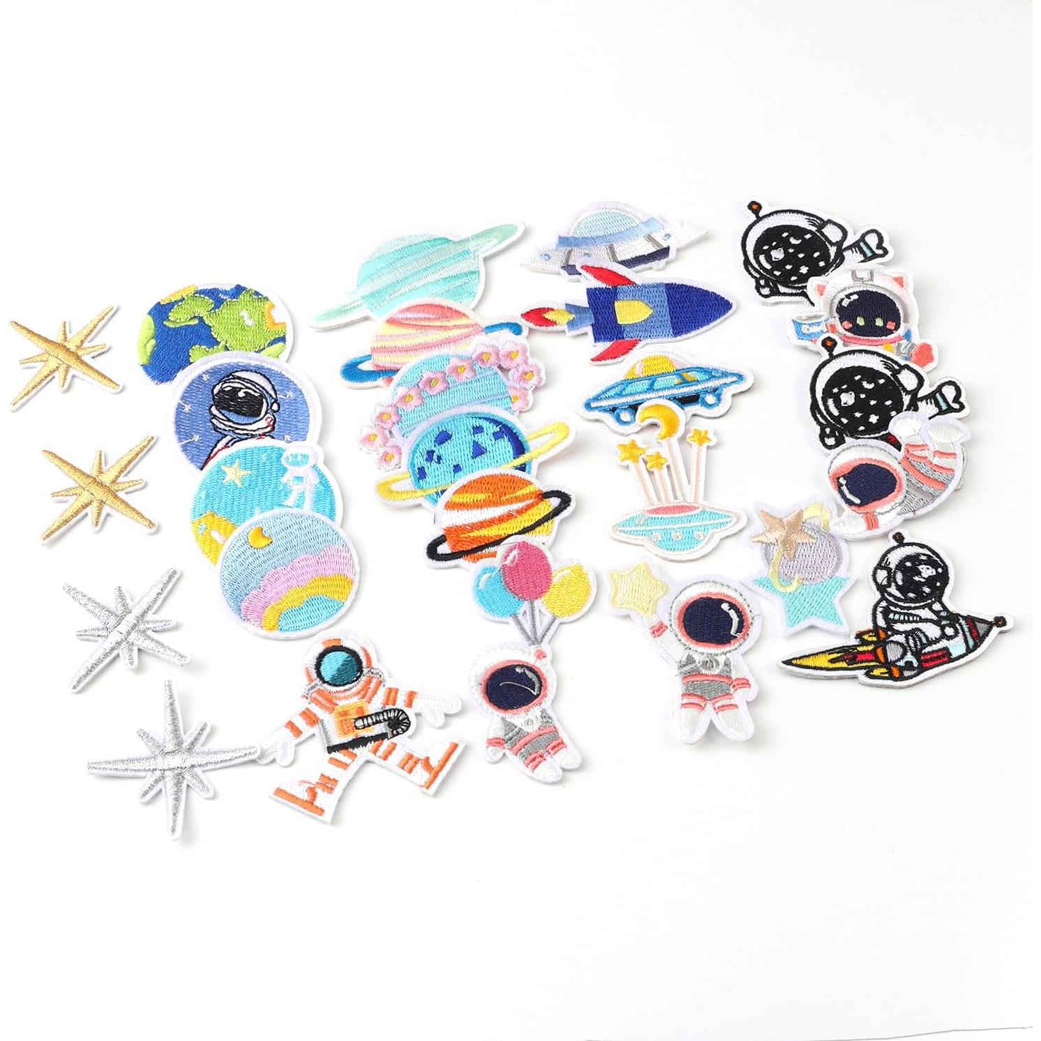 26 Parches Termoadhesivos Espaciales OEMOO para Ropa y Accesorios