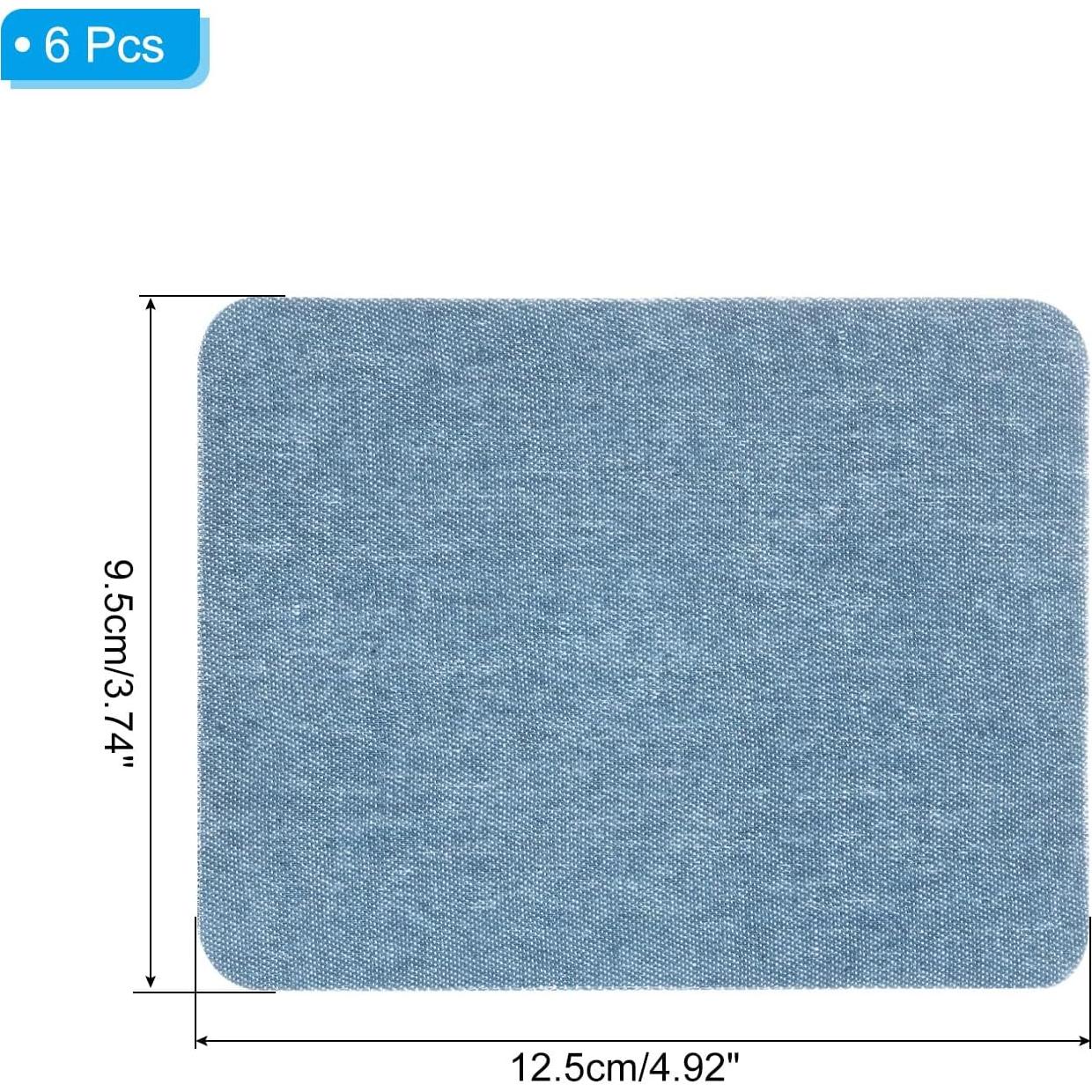 Parches de Tela Denim PATIKIL para Planchar - 6 Pcs 12.5x9.5cm