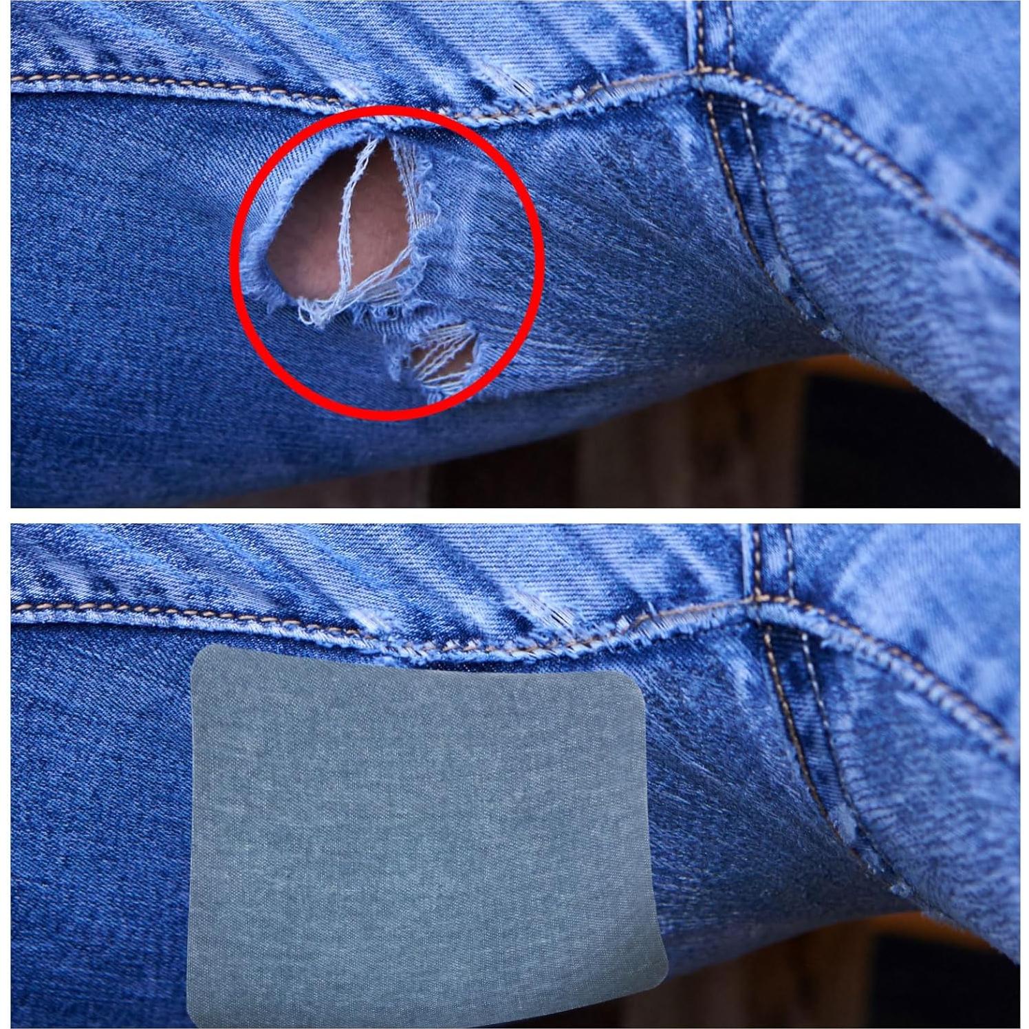 Parches de Tela Denim PATIKIL para Planchar - 6 Pcs 12.5x9.5cm