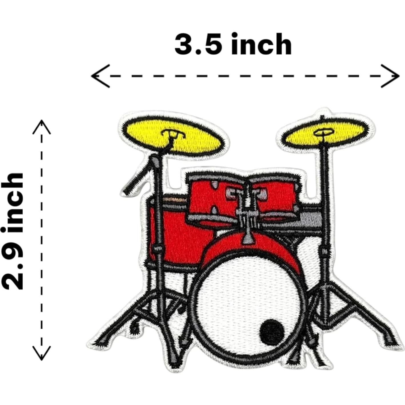 Parche Bordado Planchar 8.89 cm Genérico - Rojo/Amarillo/Negro