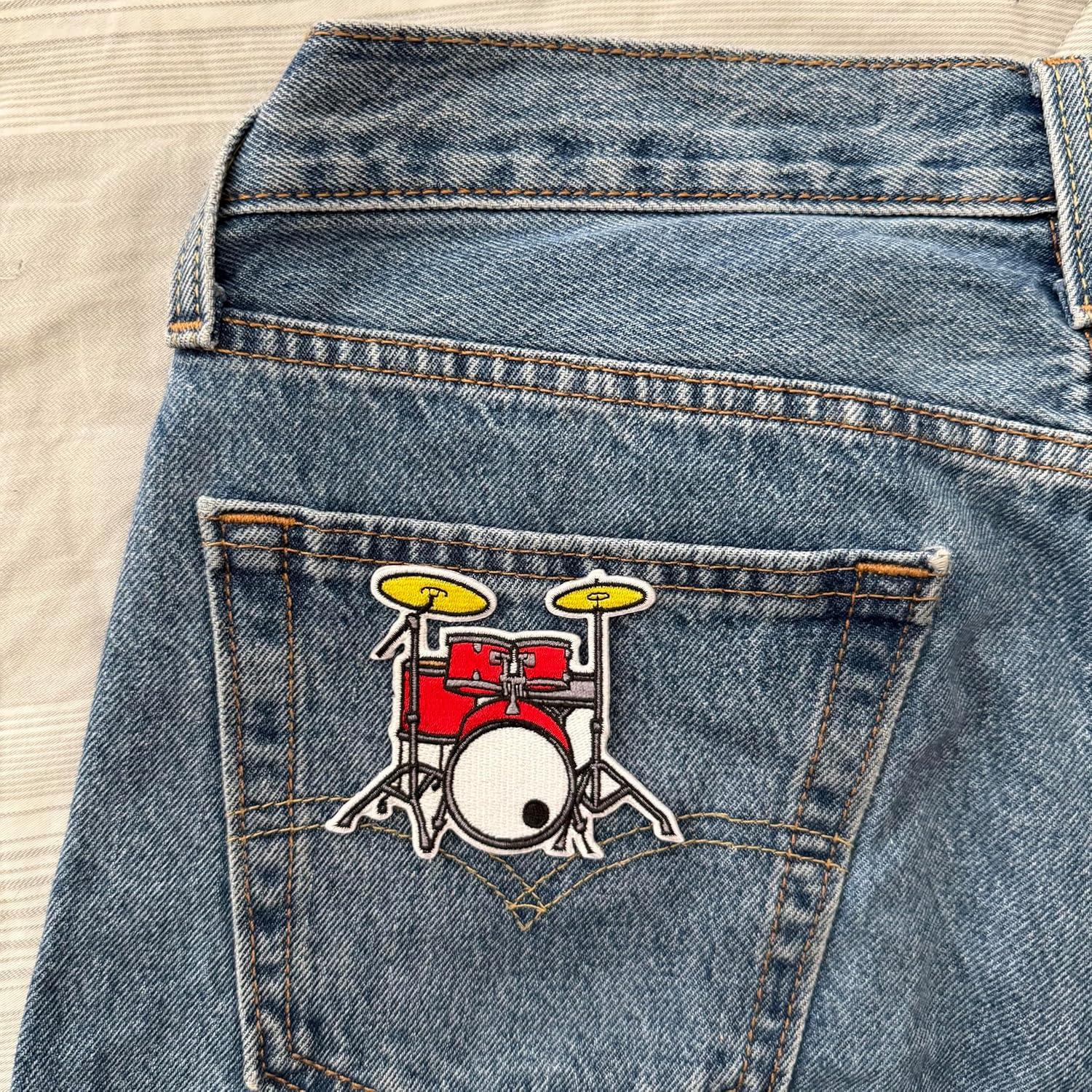 Parche Bordado Planchar 8.89 cm Genérico - Rojo/Amarillo/Negro